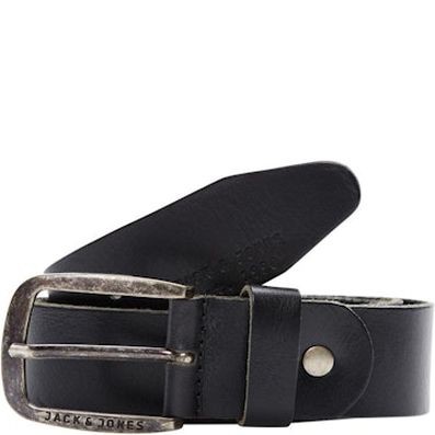 JACK & JONES Diržas vyrams, Juoda, JACPAUL LEATHER BELT 1