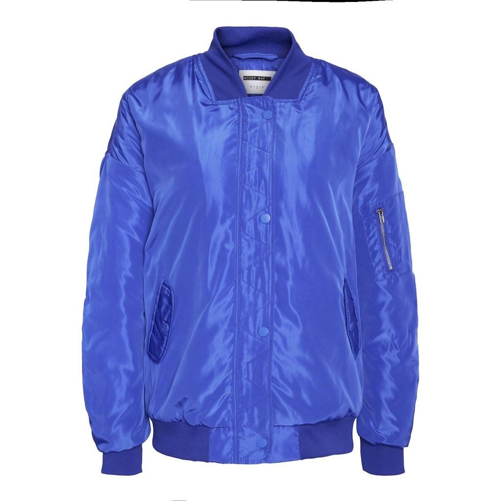 NOISY MAY Bomberis moterims, Mėlyna, NMCANDY L/S OVERSIZE 1