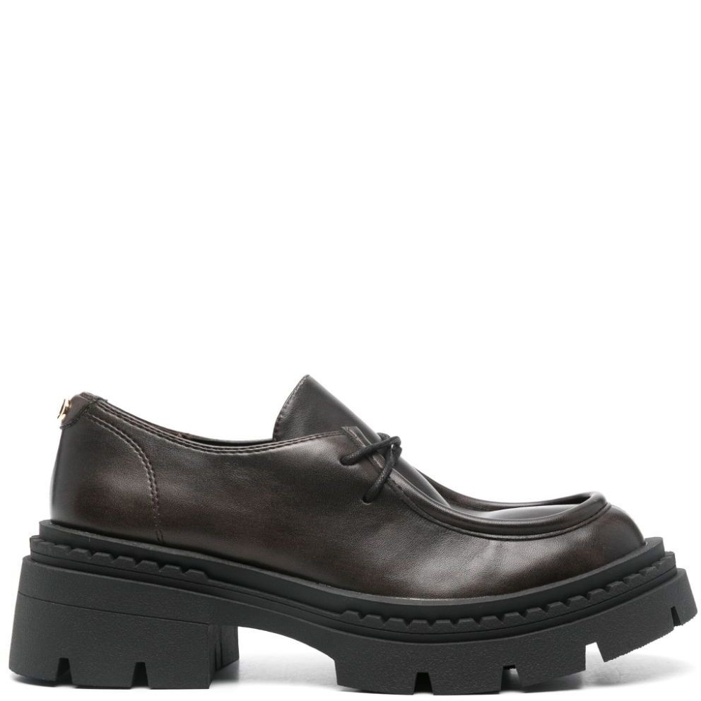 TWINSET Loaferiai moterims, Ruda, Lace-ups with oval t 1