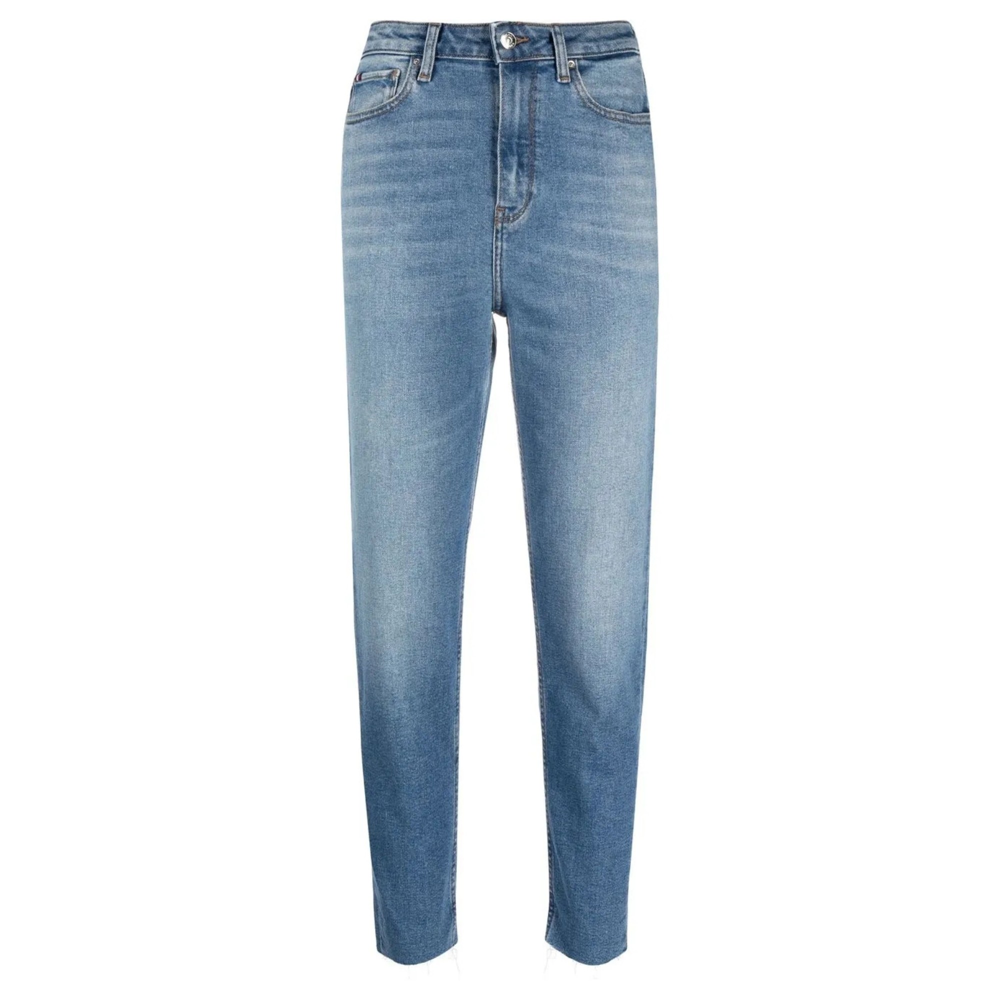 TOMMY HILFIGER Aptempti džinsai moterims, Mėlyna, Denim pants 1