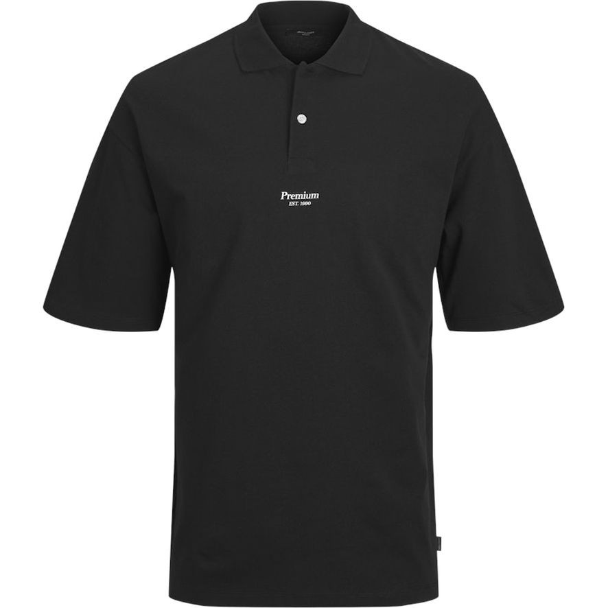 JACK & JONES Polo marškiniai trumpos rank. vyrams, Juoda, JPRBLAKAM BRAND