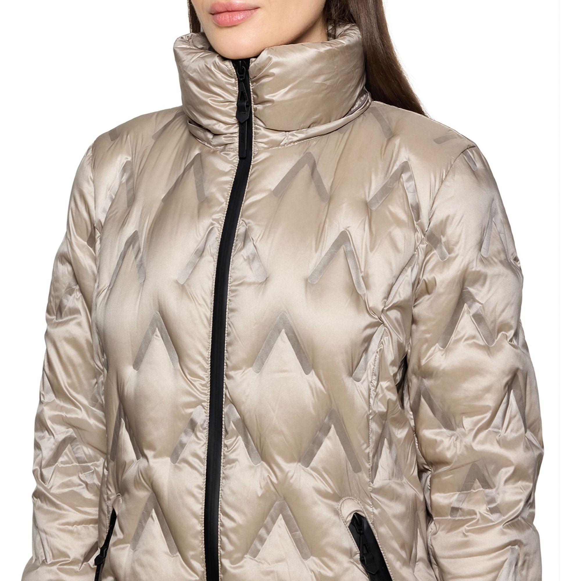 GIL BRET Pūkinis paltas moterims, Pilka, Down Coat 7