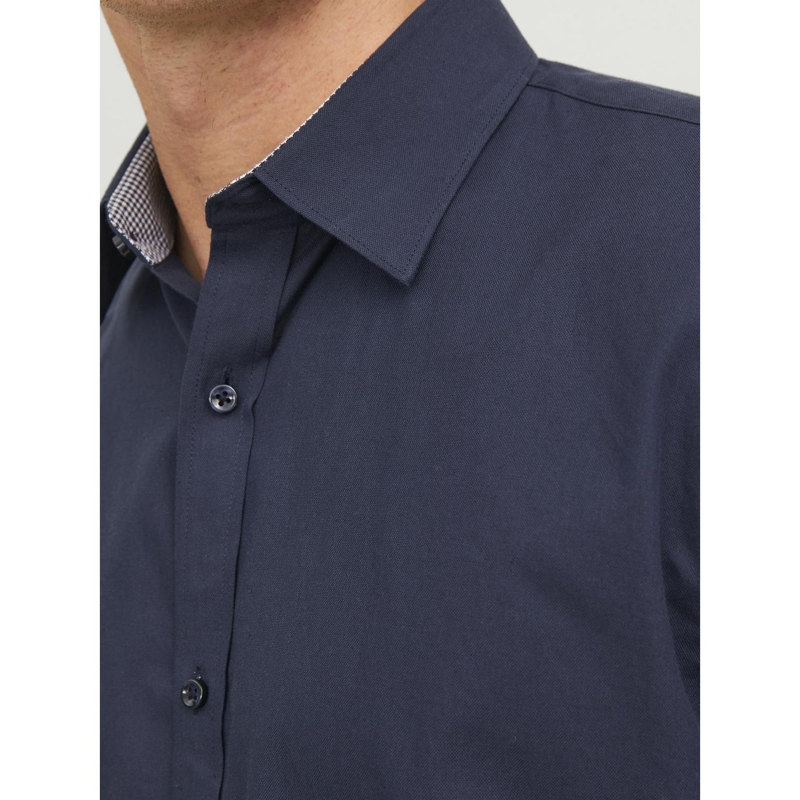 JACK & JONES Marškiniai vyrams, Mėlyna, JPRBLABELFAST SHIRT L/ 7