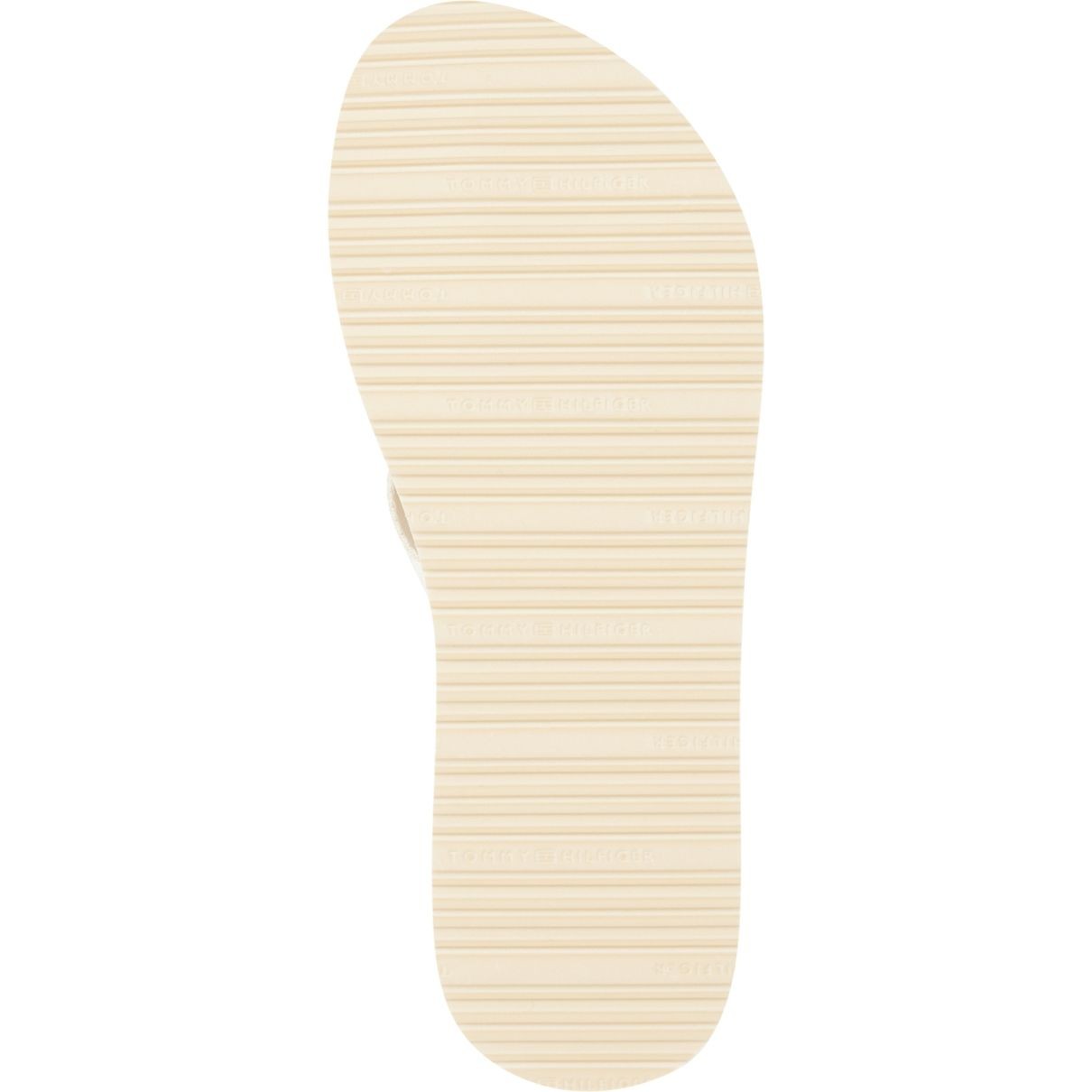 TOMMY HILFIGER Pliažo šlepetės per pirštą moterims, Smėlio, Emblem beach sandal 5