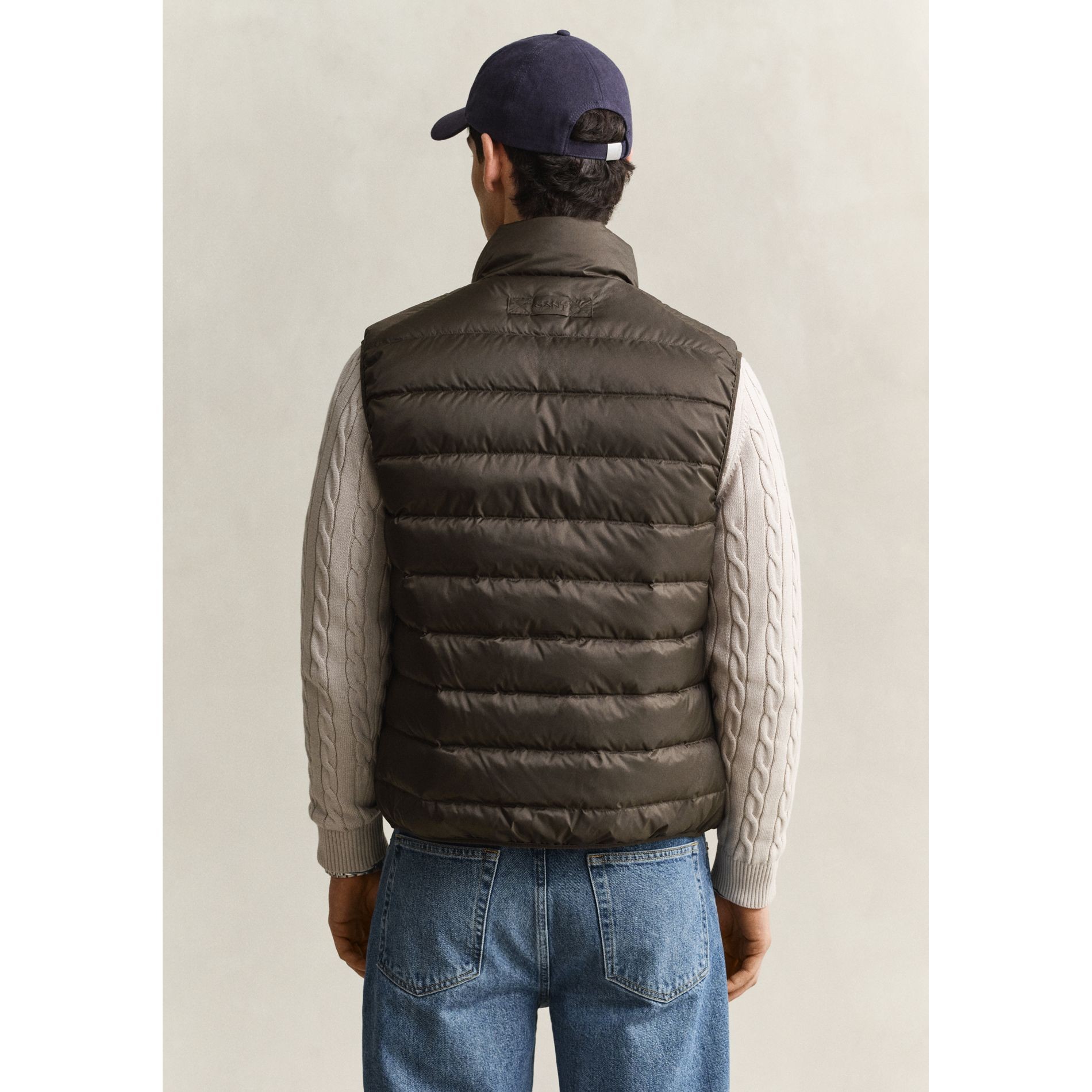 GANT Pūkinė liemenė vyrams, Ruda, Light down vest 3