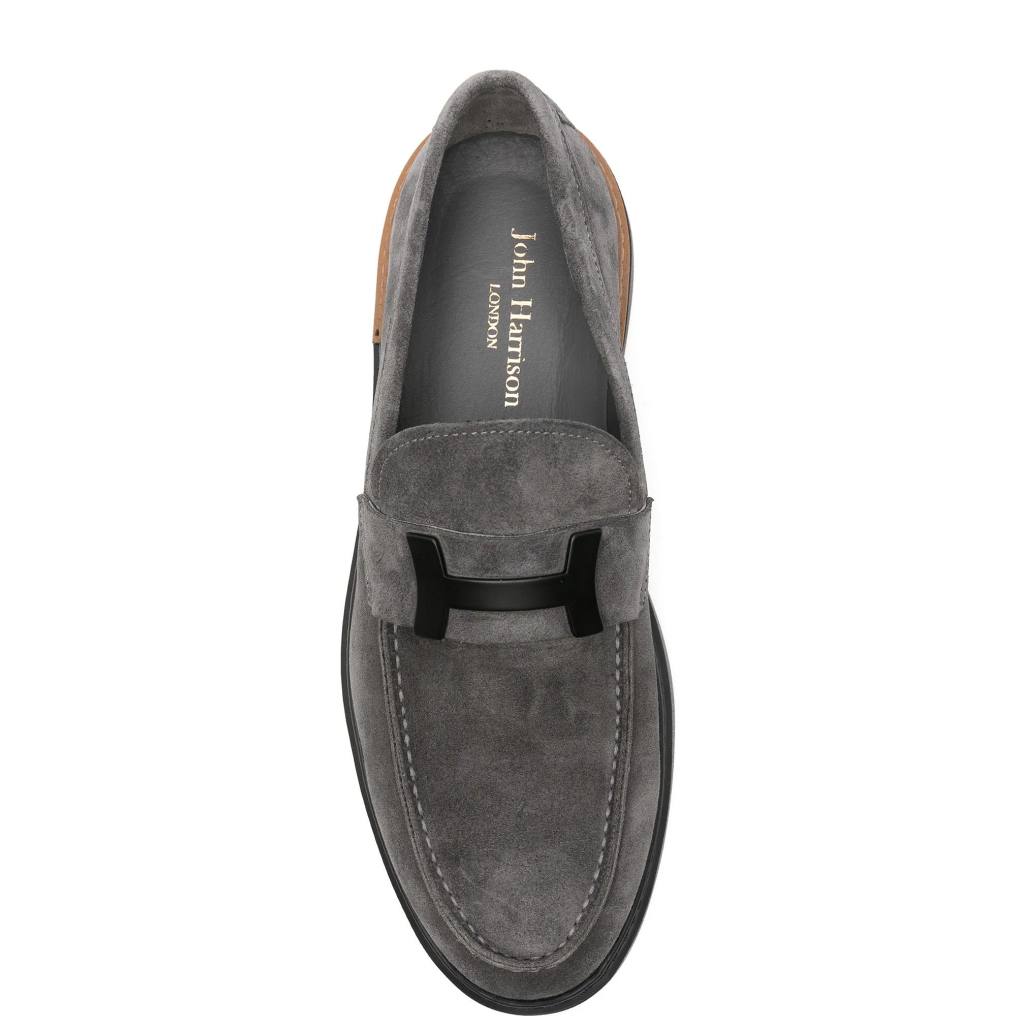 JOHN HARRISON Loaferiai vyrams, Pilka, Loafers 4