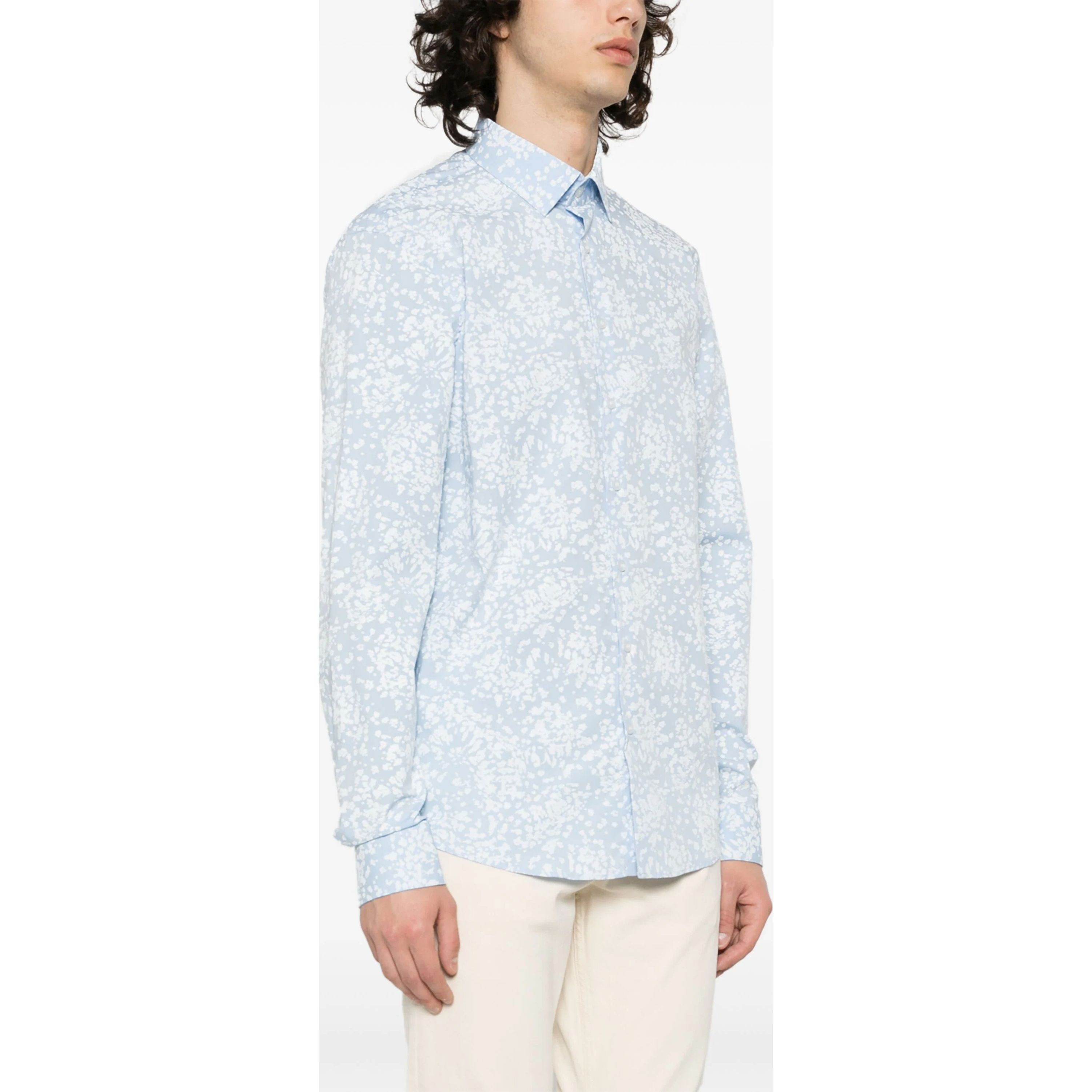 CALVIN KLEIN Marškiniai ilgomis rankovėmis vyrams, Mėlyna, L/s shirt 2