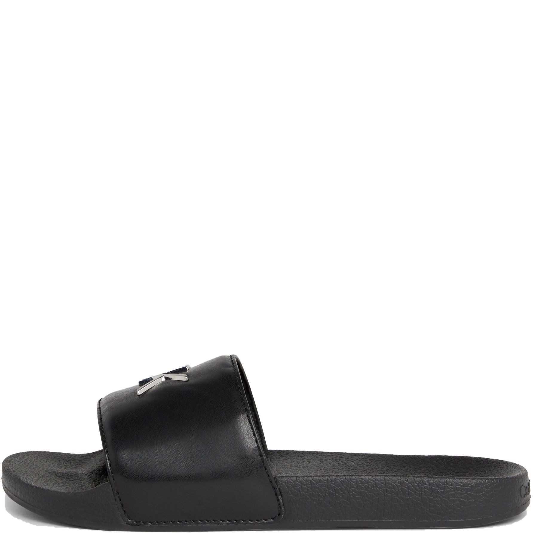 CALVIN KLEIN Guminės šlepetės moterims, Juoda, Pool slide relock 6