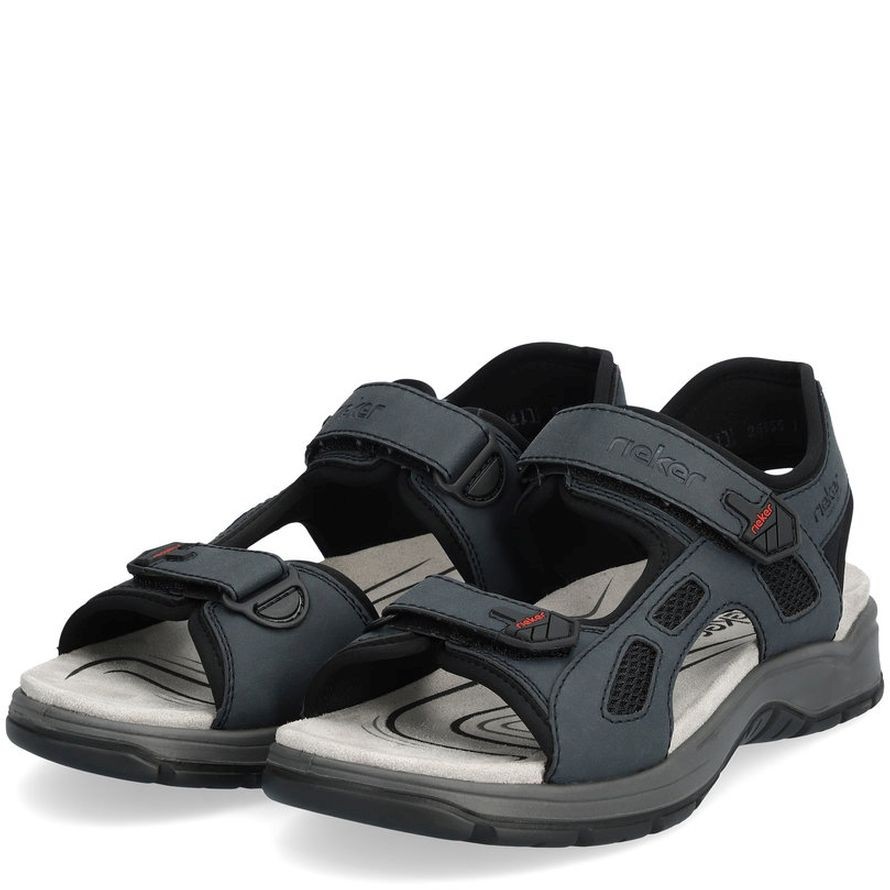 RIEKER Basutės vyrams, Mėlyna, SANDALS 10