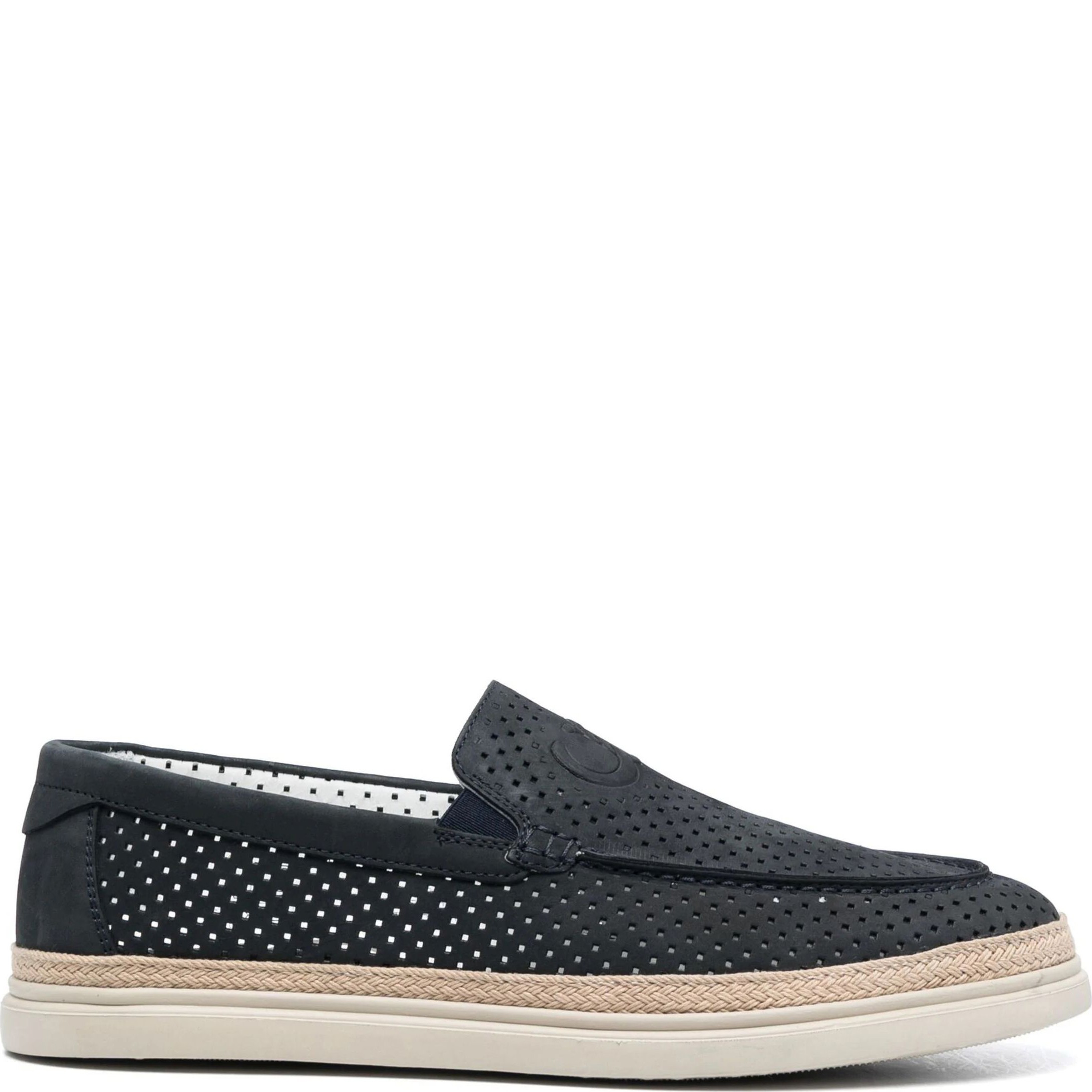 CESARE CASADEI Loaferiai vyrams, Mėlyna, Nabuk slip-on 2