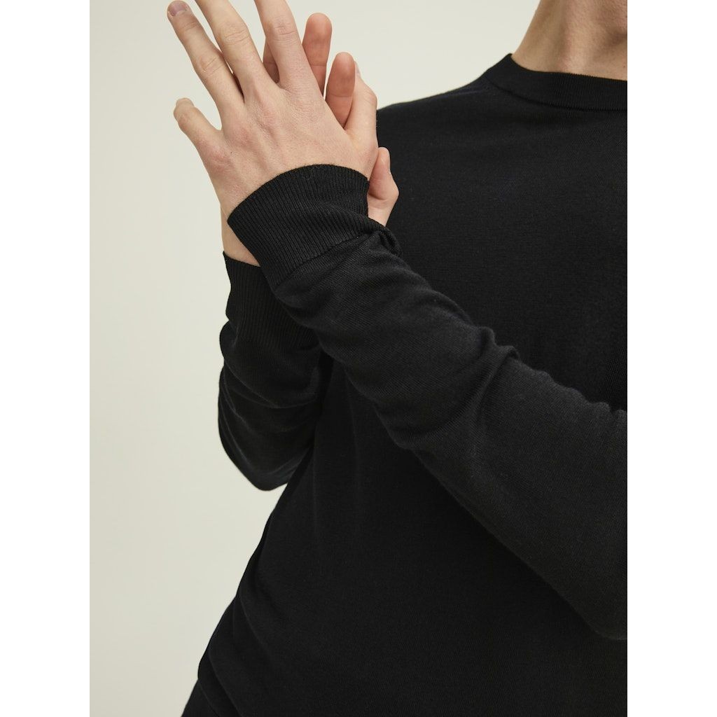 JACK & JONES Megztinis vyrams, Juoda, JPRBLABUSHWICK MERINO 6