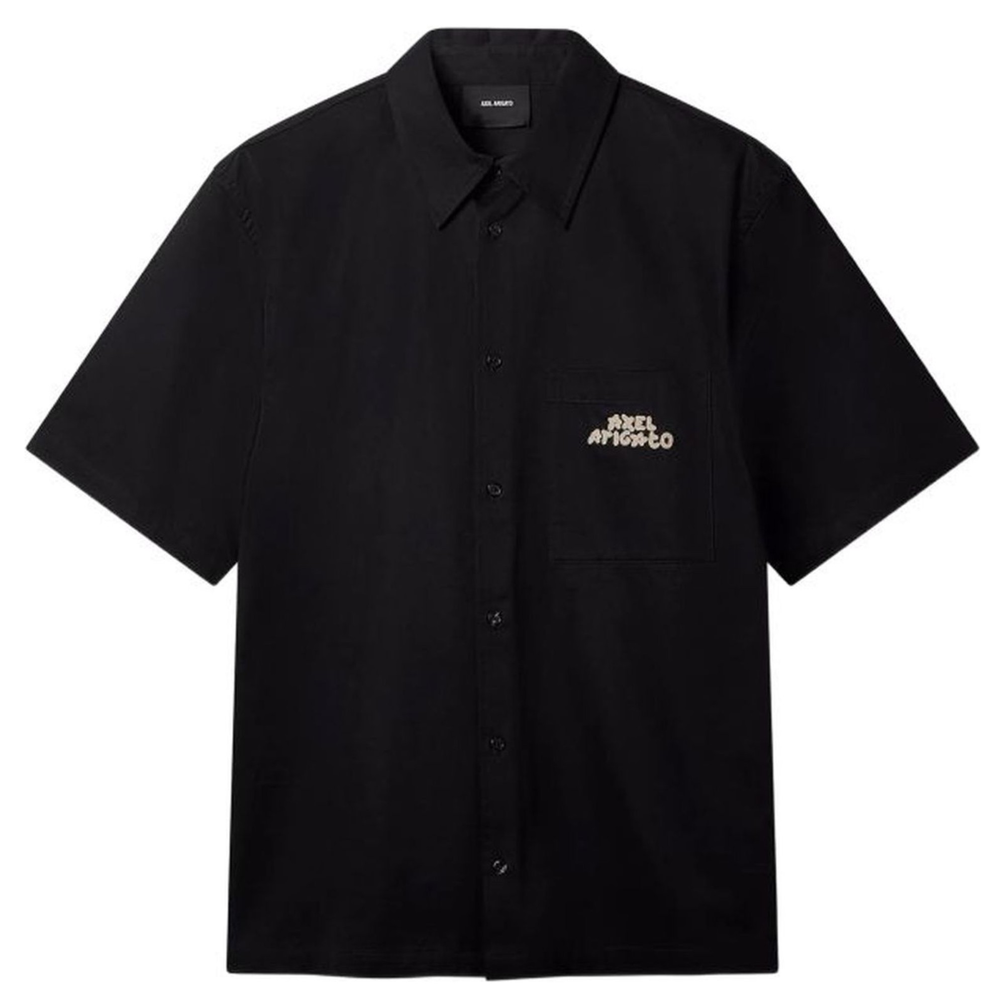 AXEL ARIGATO Marškiniai trump. rankovėmis vyrams, Juoda, Drew shirt 1