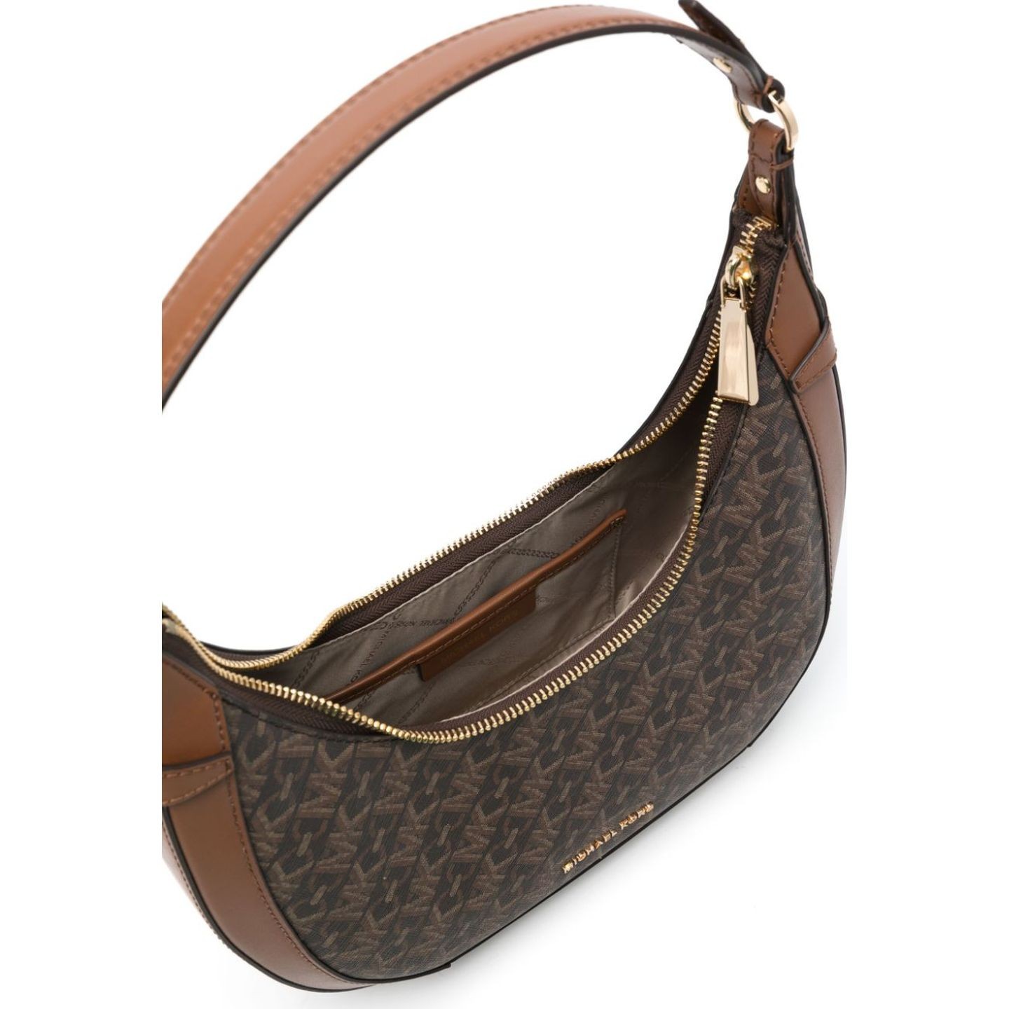 MICHAEL KORS Rankinė per petį moterims, Ruda, Small crescent tz shoulder bag 4