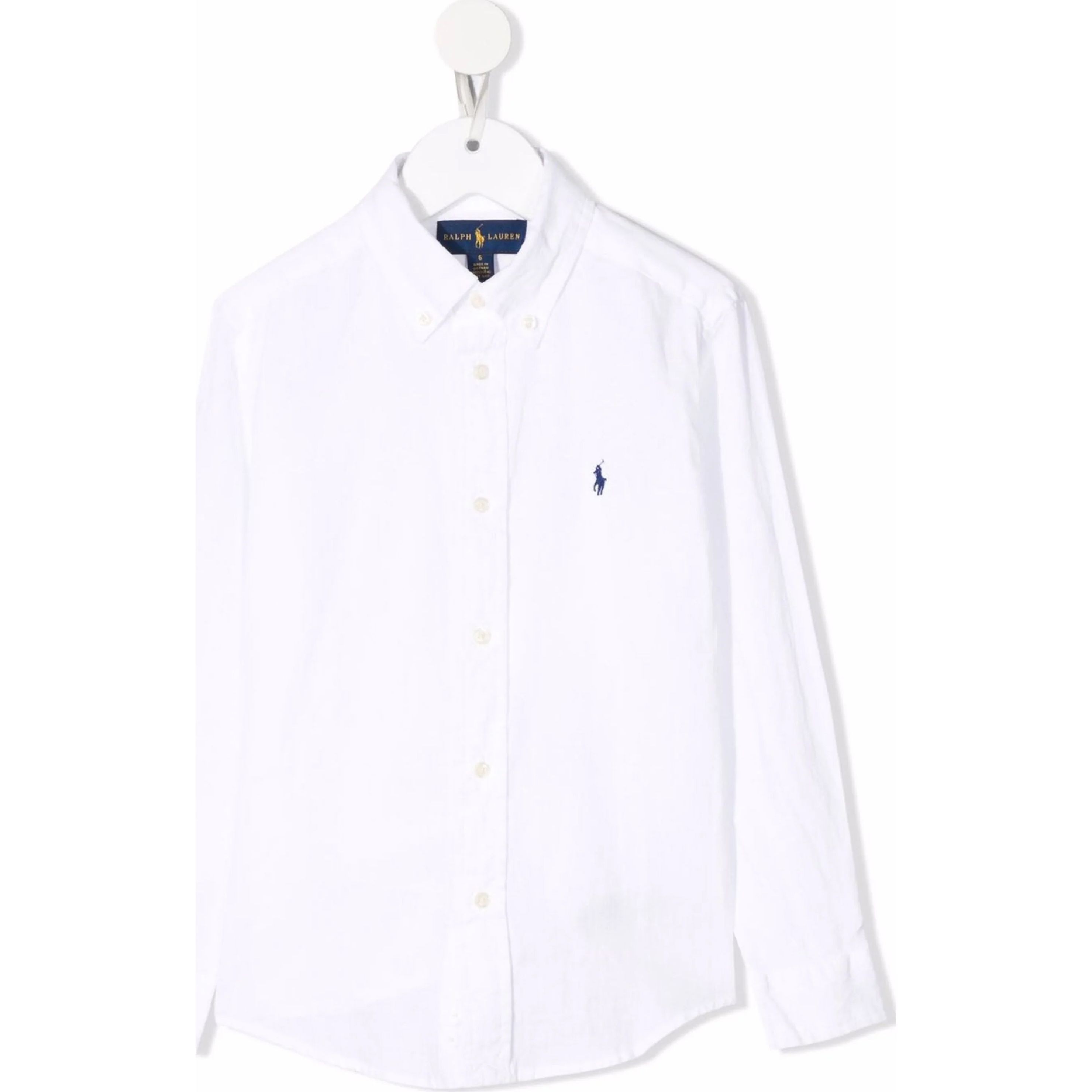RALPH LAUREN KIDS Marškiniai ilgomis rankovėmis berniukams, Balta, Button down sport shirt (2-7) 1