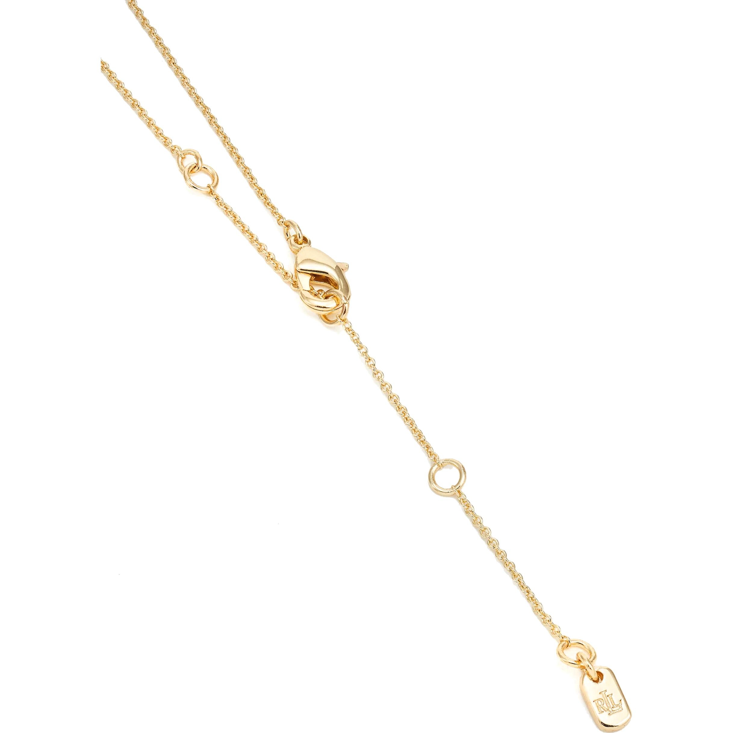 RALPH LAUREN Kaklo papuošalai moterims, Auksinė, Nk 16" tort logo coin pendant 3