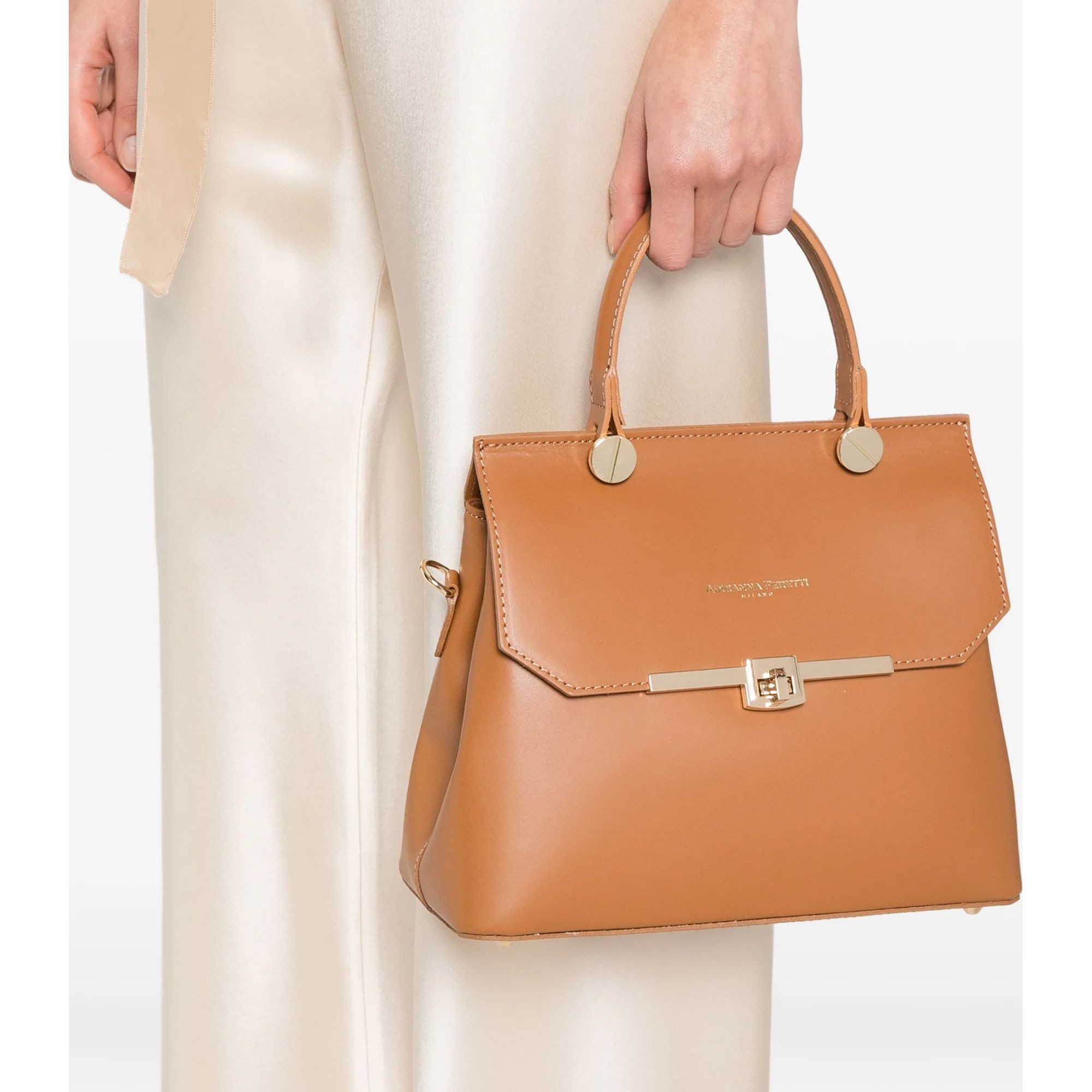 ADRIANNA FERETTI Pirkinių krepšys moterims, Ruda, Tote bag 2