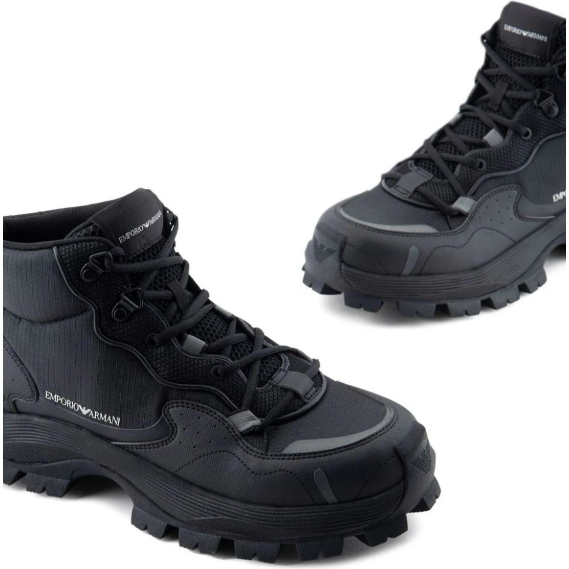 EMPORIO ARMANI Sportiniai bateliai vyrams, Juoda, Sneaker 4