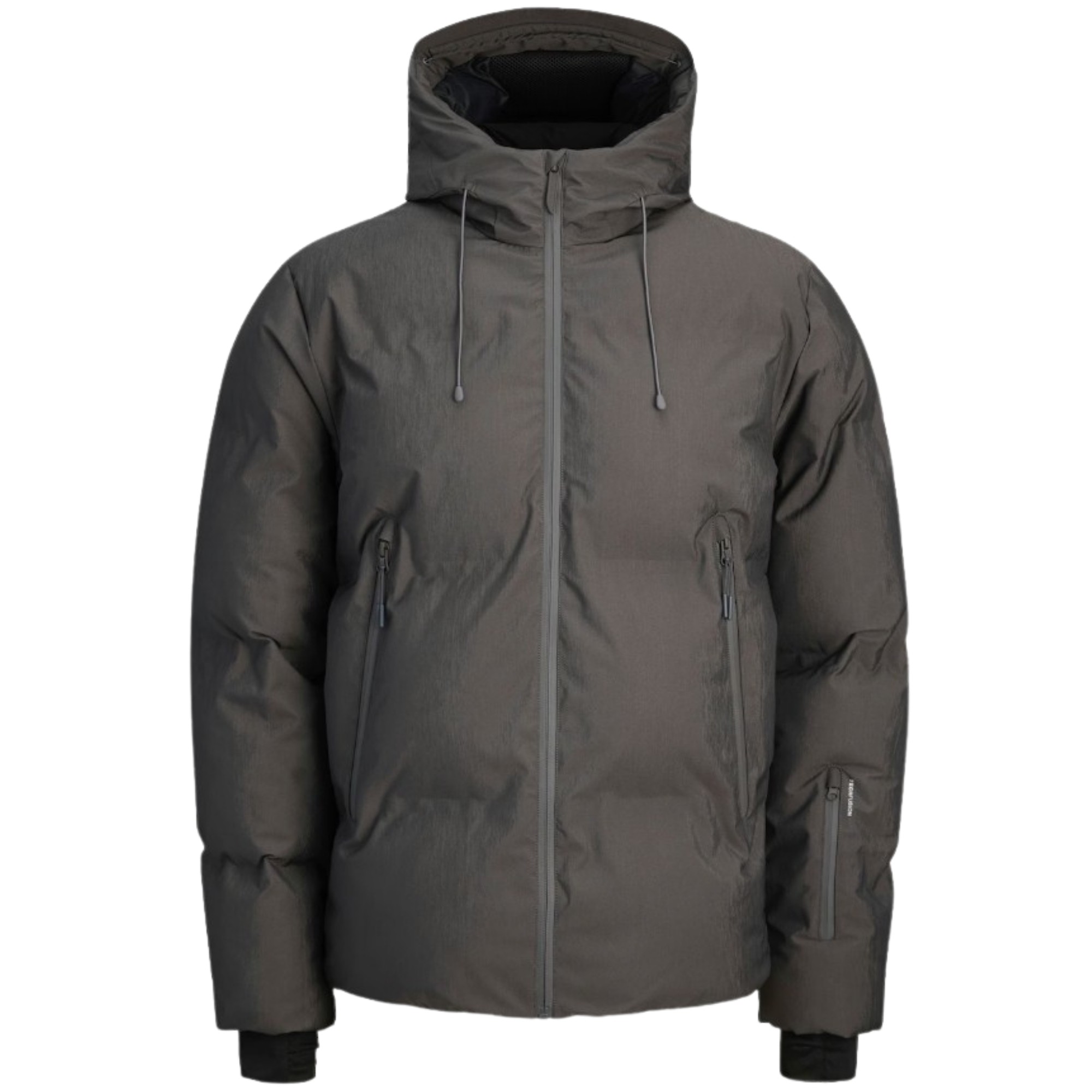 JACK & JONES Pūkinė striukė vyrams, Pilka, Fusion technical puffer