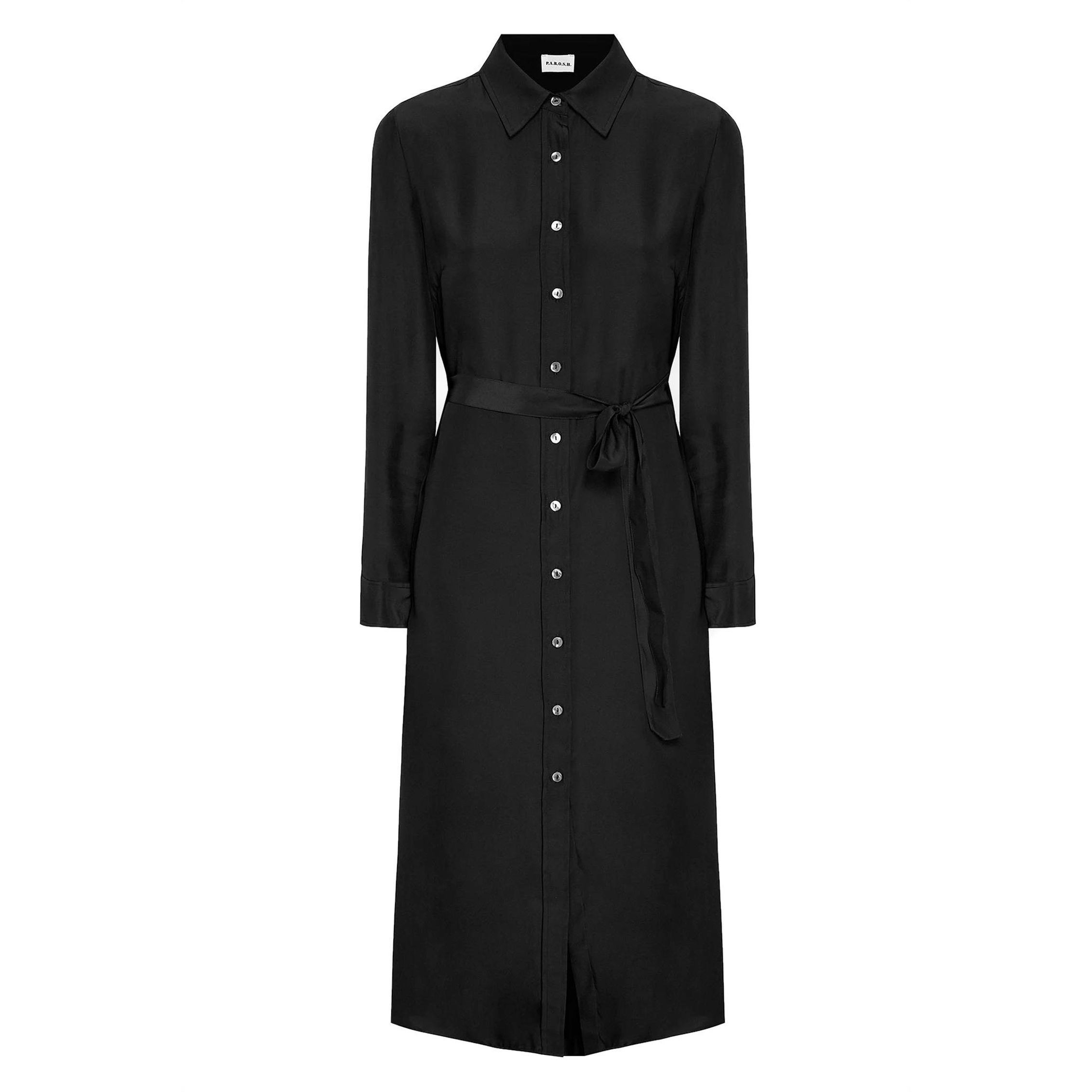 PAROSH Midi suknelė moterims, Juoda, Stella midi dress 1