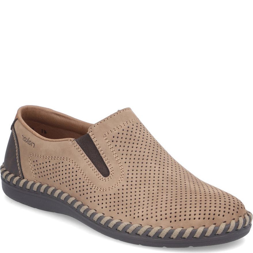 RIEKER Loaferiai vyrams, Ruda, Slipper 1