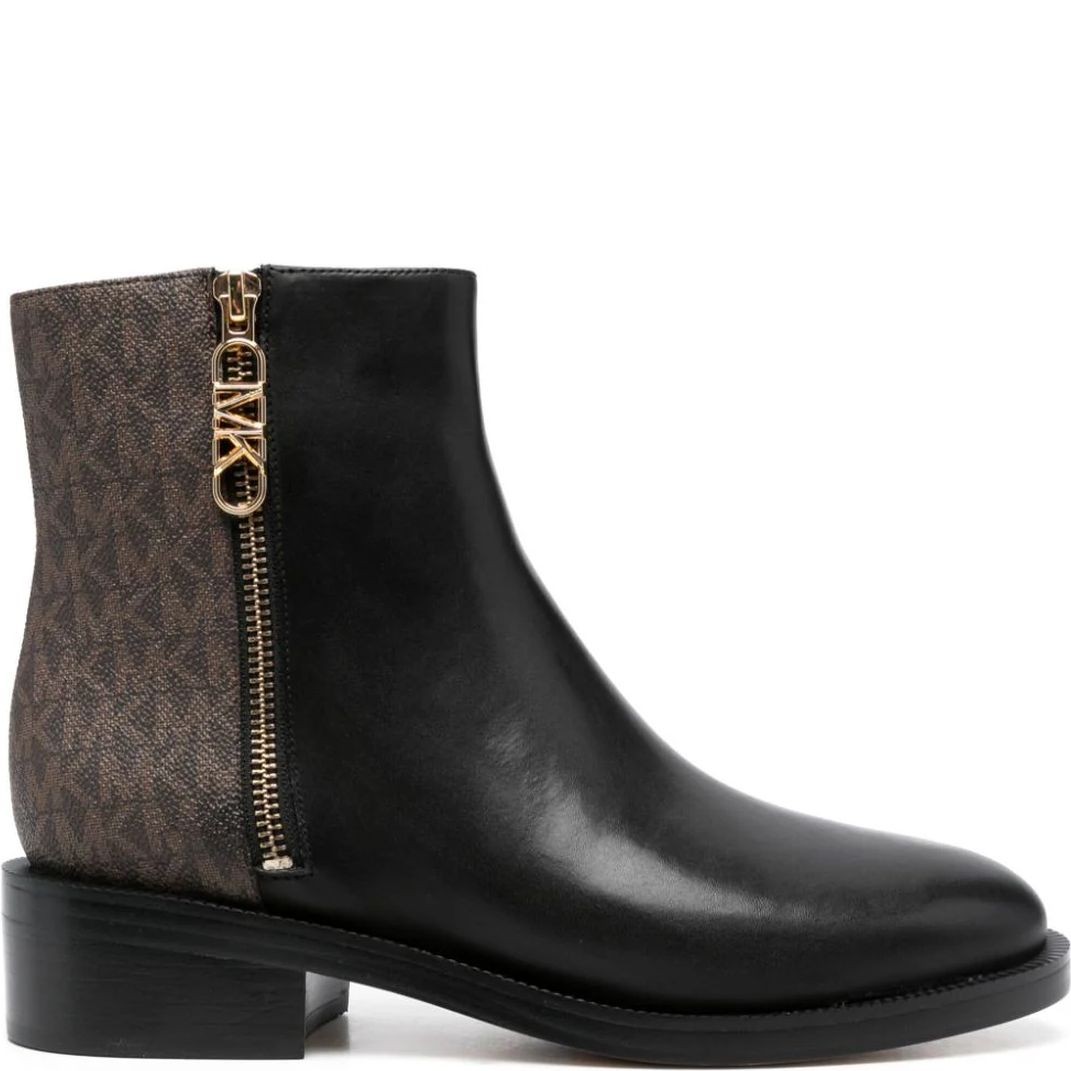 MICHAEL KORS Aulinukai moterims, Juoda, Regan flat bootie 2