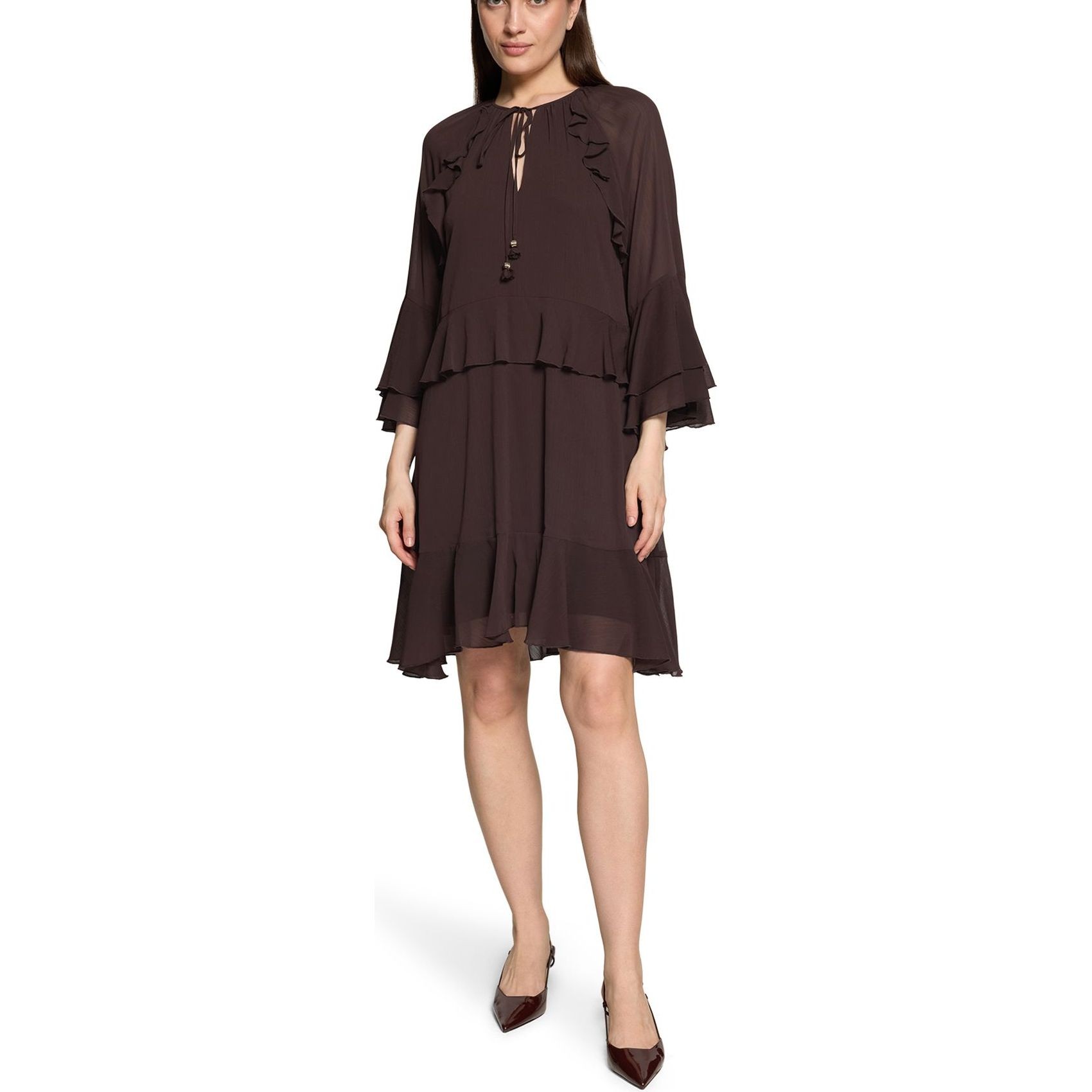VERA MONT Mini suknelė moterims, Ruda, Short dress 2