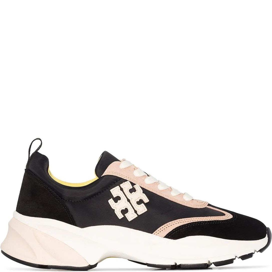 TORY BURCH Sportiniai bateliai moterims, Juoda, Good luck trainer 1