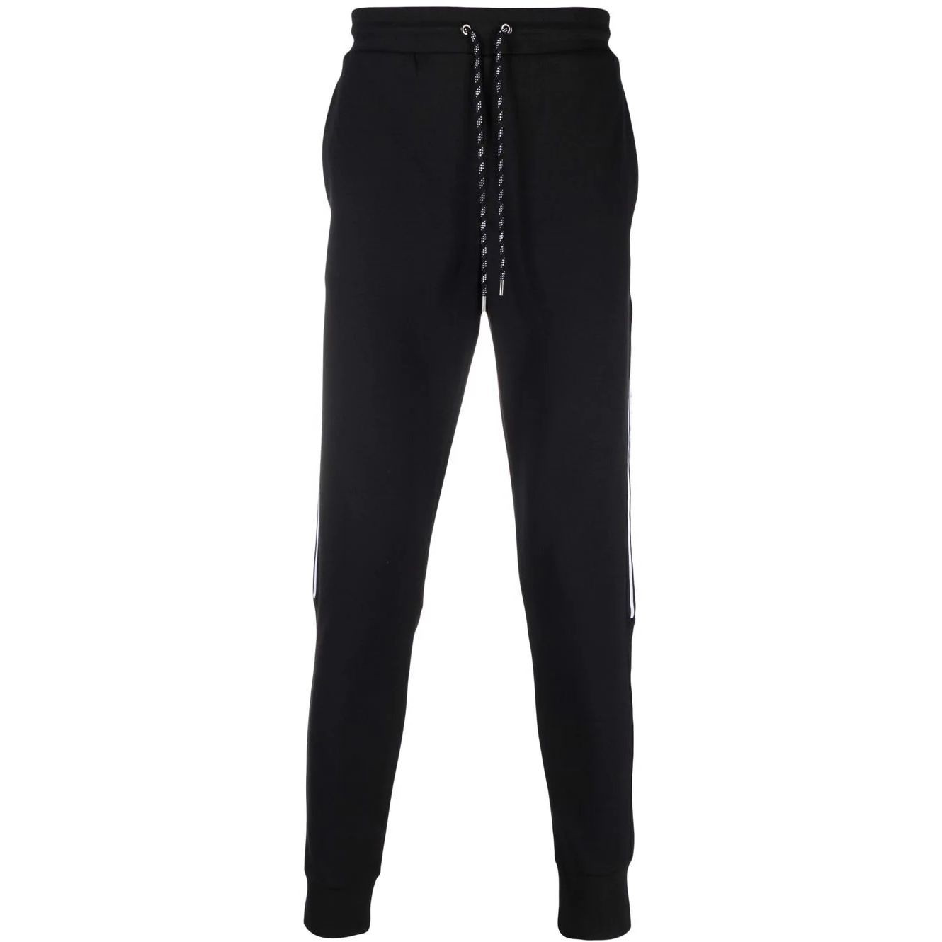 MICHAEL KORS Sportinės kelnės vyrams, Juoda, Logo tape cotton blend joggers 1