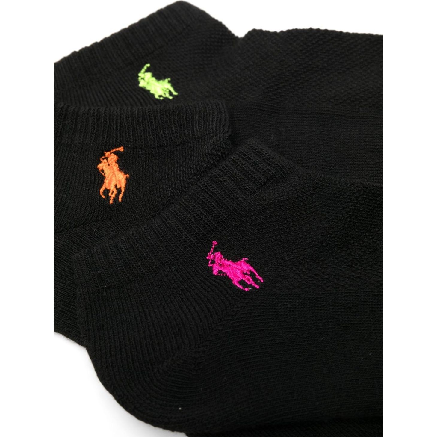POLO RALPH LAUREN UW Kojinės moterims, Juoda, Cshn sole 6-pack socks 1