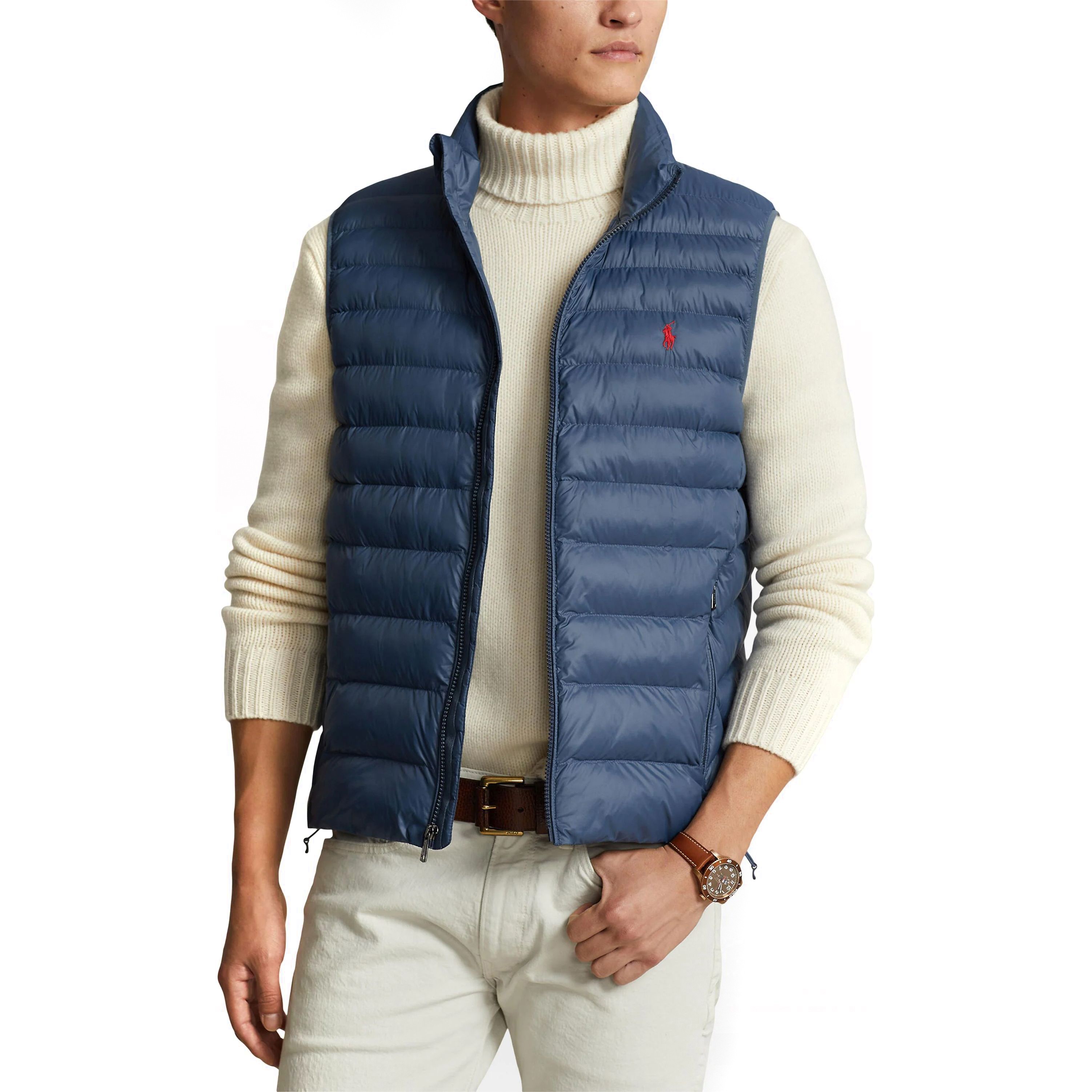 POLO RALPH LAUREN Pūkinė liemenė vyrams, Mėlyna, Recycled nylon terra vest 2