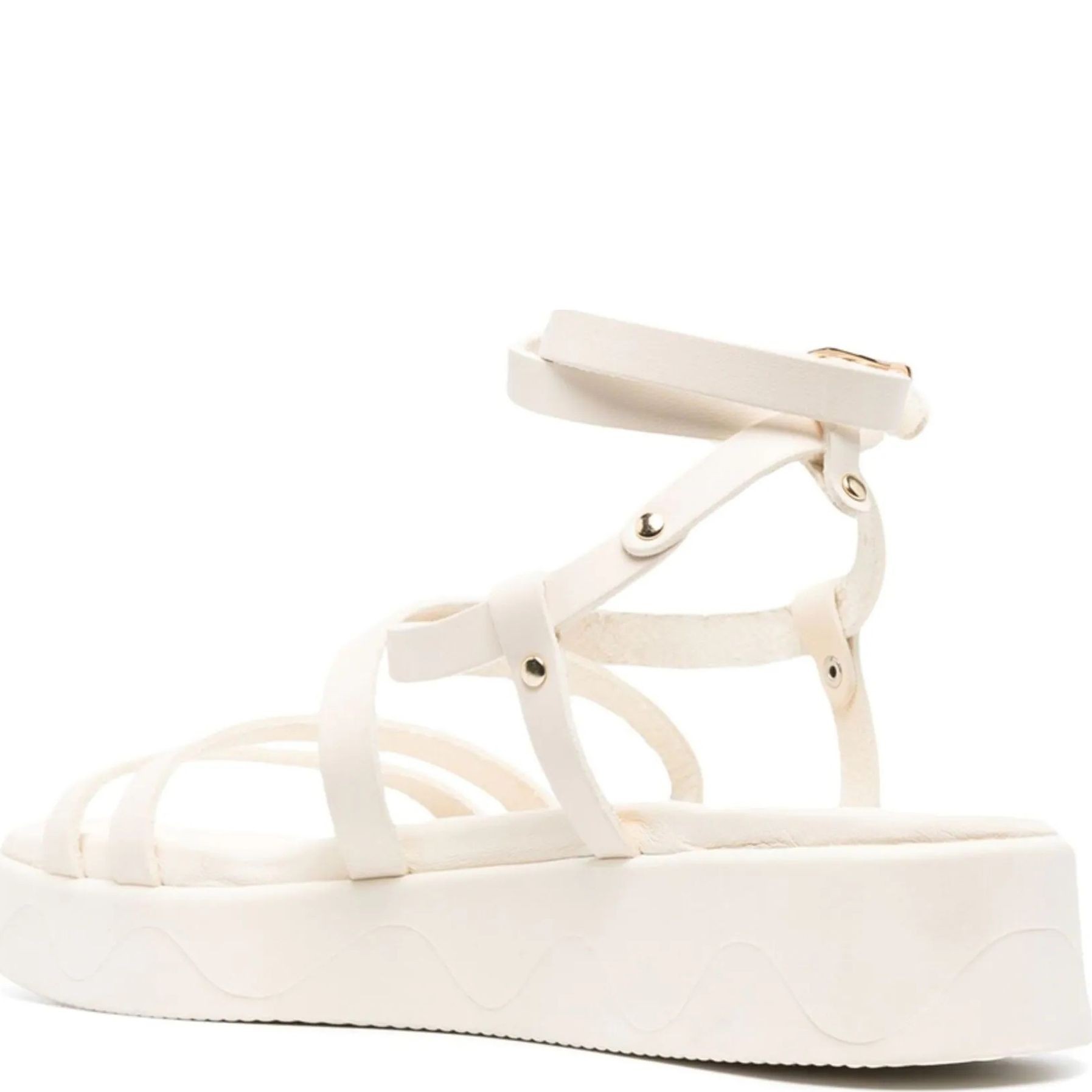 ANCIENT GREEK SANDAL Basutės moterims, Balta, Aristea vachetta  sandals 3