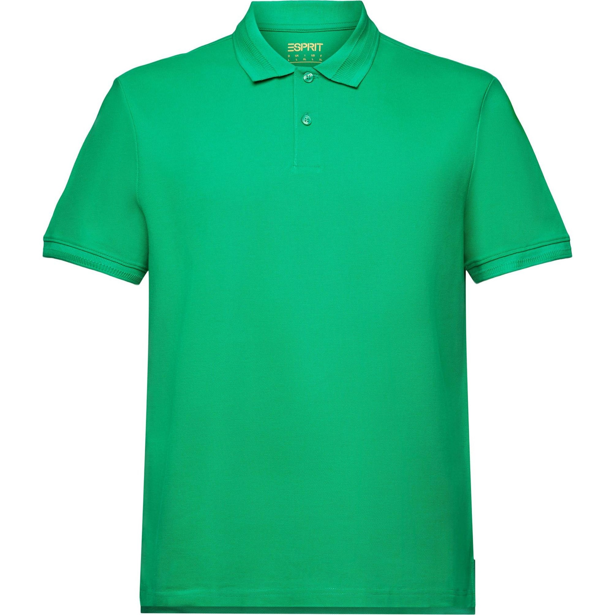 ESPRIT Polo marškiniai ilgos rank. vyrams, Žalia, Cotton Pique Polo Shirt, esp993ee2k320-310 1
