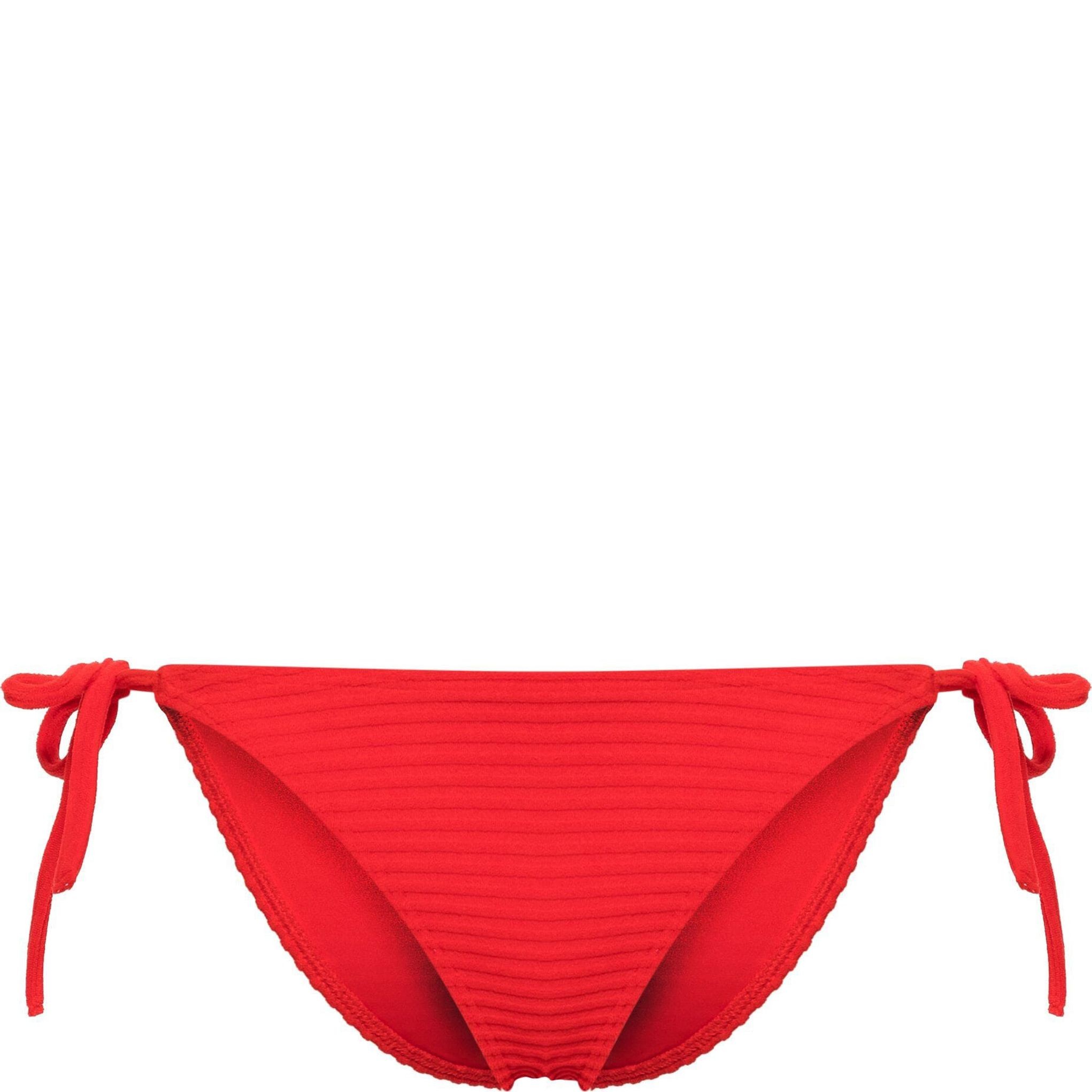 CALVIN KLEIN UW Apatinė kostiumėlio dalis moterims, Raudona, String side tie 1