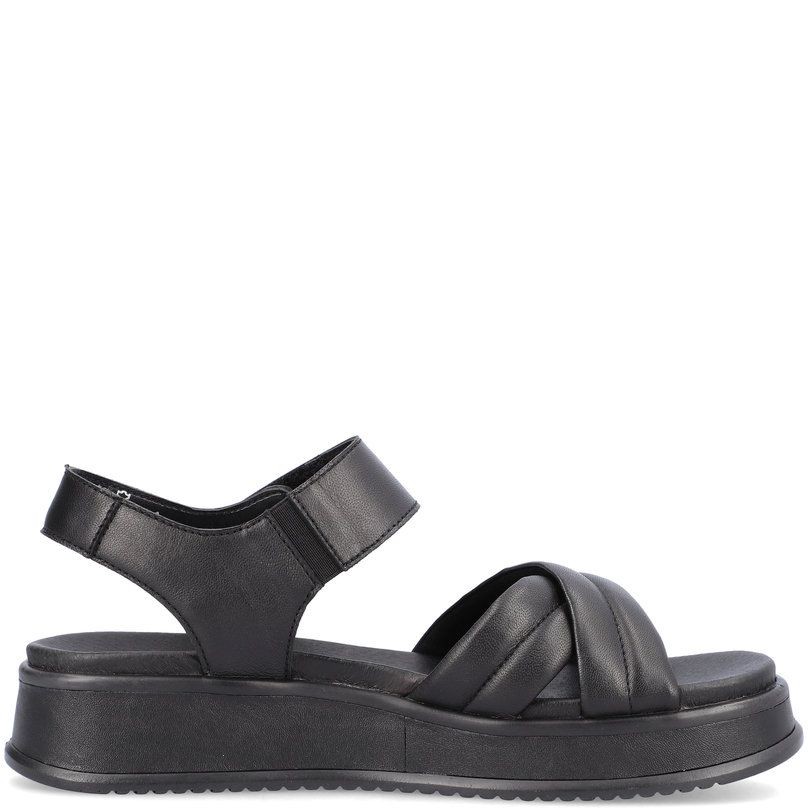 RIEKER Basutės moterims, Juoda, SANDALS 3