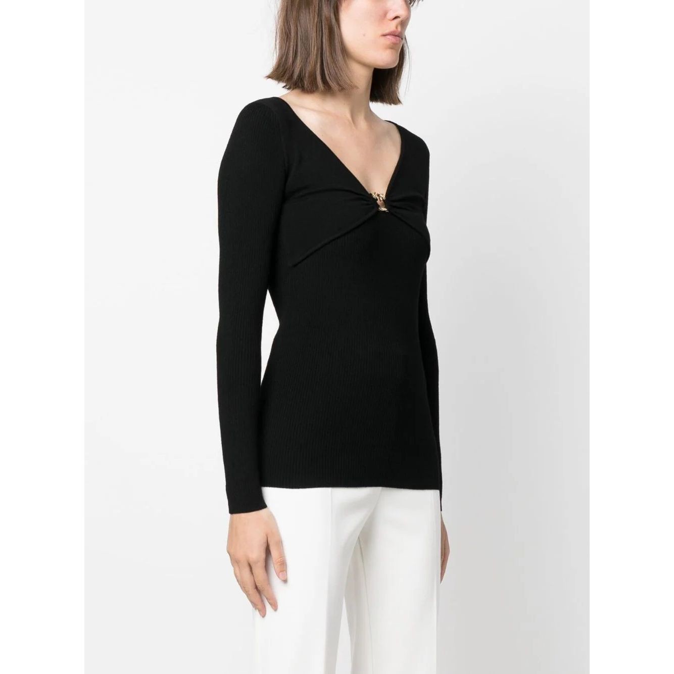 PINKO Megztinis moterims, Juoda, Giraffa sweater 2
