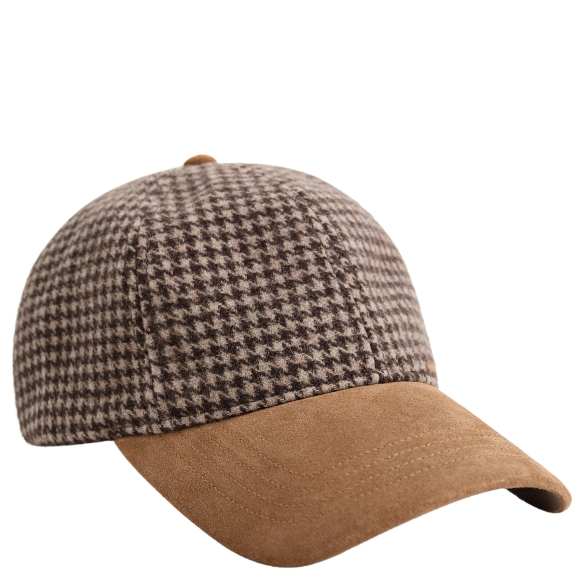 GANT Kepurė moterims, Ruda, Check wool cap