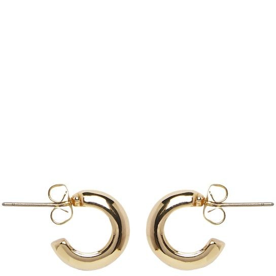 PIECES Auskarai moterims, Geltona, PCMUMMA HOOP EARRINGS