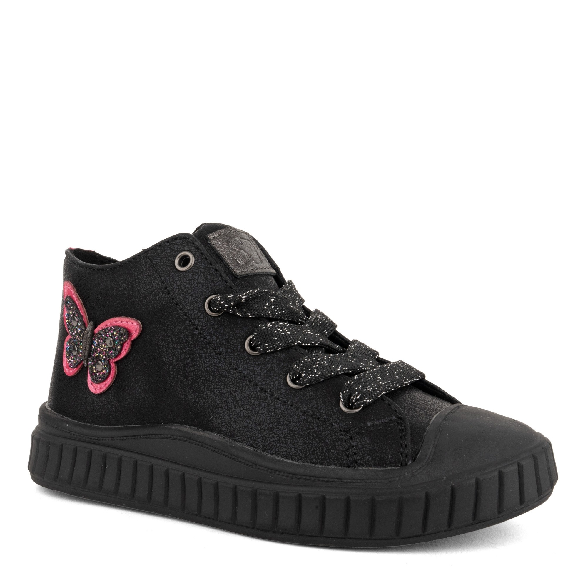 CORTINA Aulinukai mergaitėms, Juoda, Girls Kids Sneakers High 1