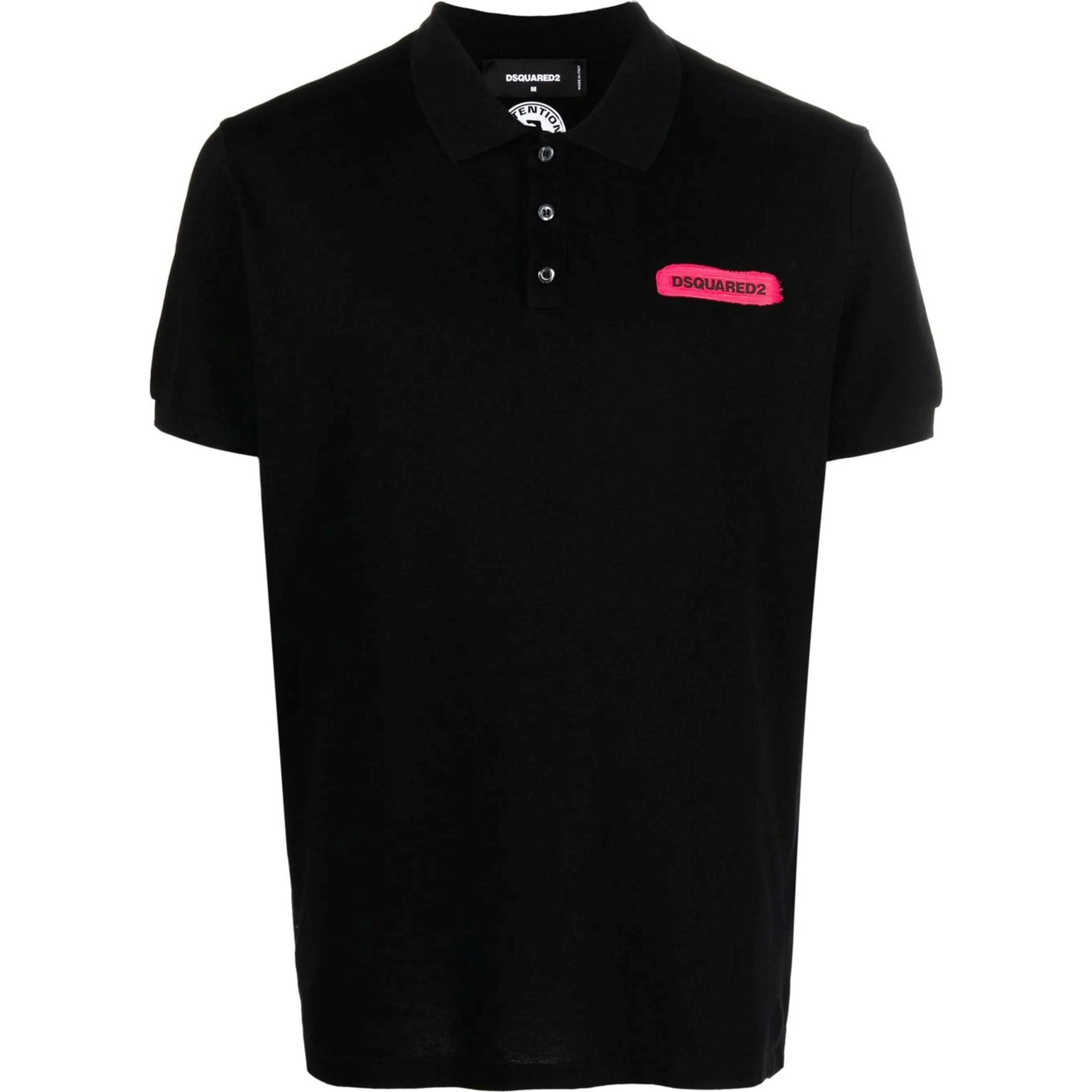 DSQUARED2 Polo marškiniai trumpos rank. vyrams, Juoda, Polo shirt