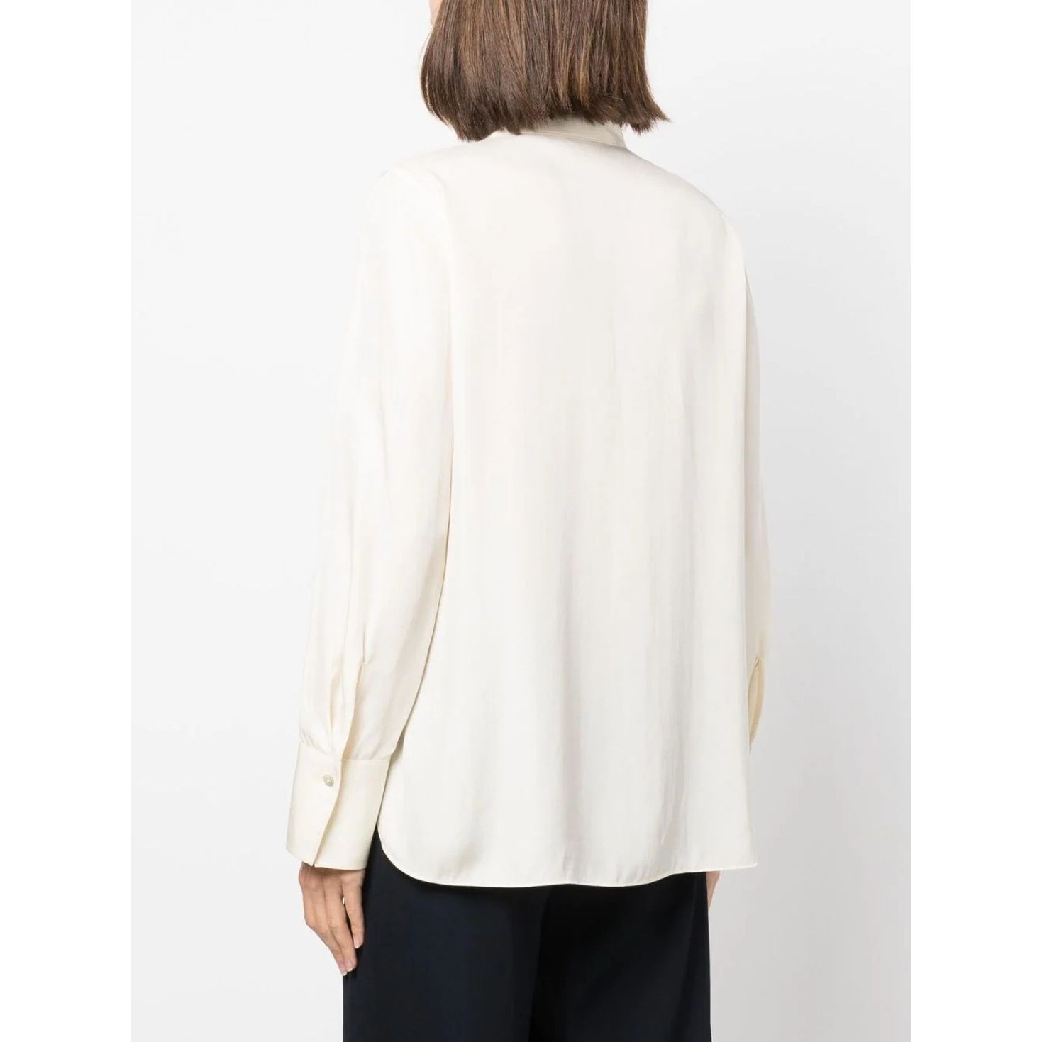 VINCE Palaidinės moterims, Kūno, Easy long sleeve button down 4