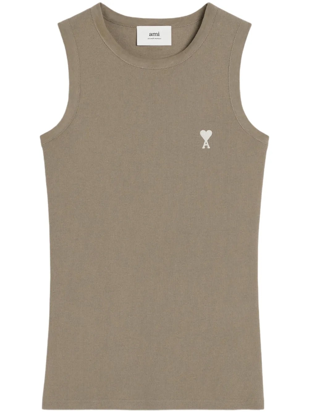 AMI PARIS Marškiniai be rankovių vyrams, Žalia, Ami de coeur tank top