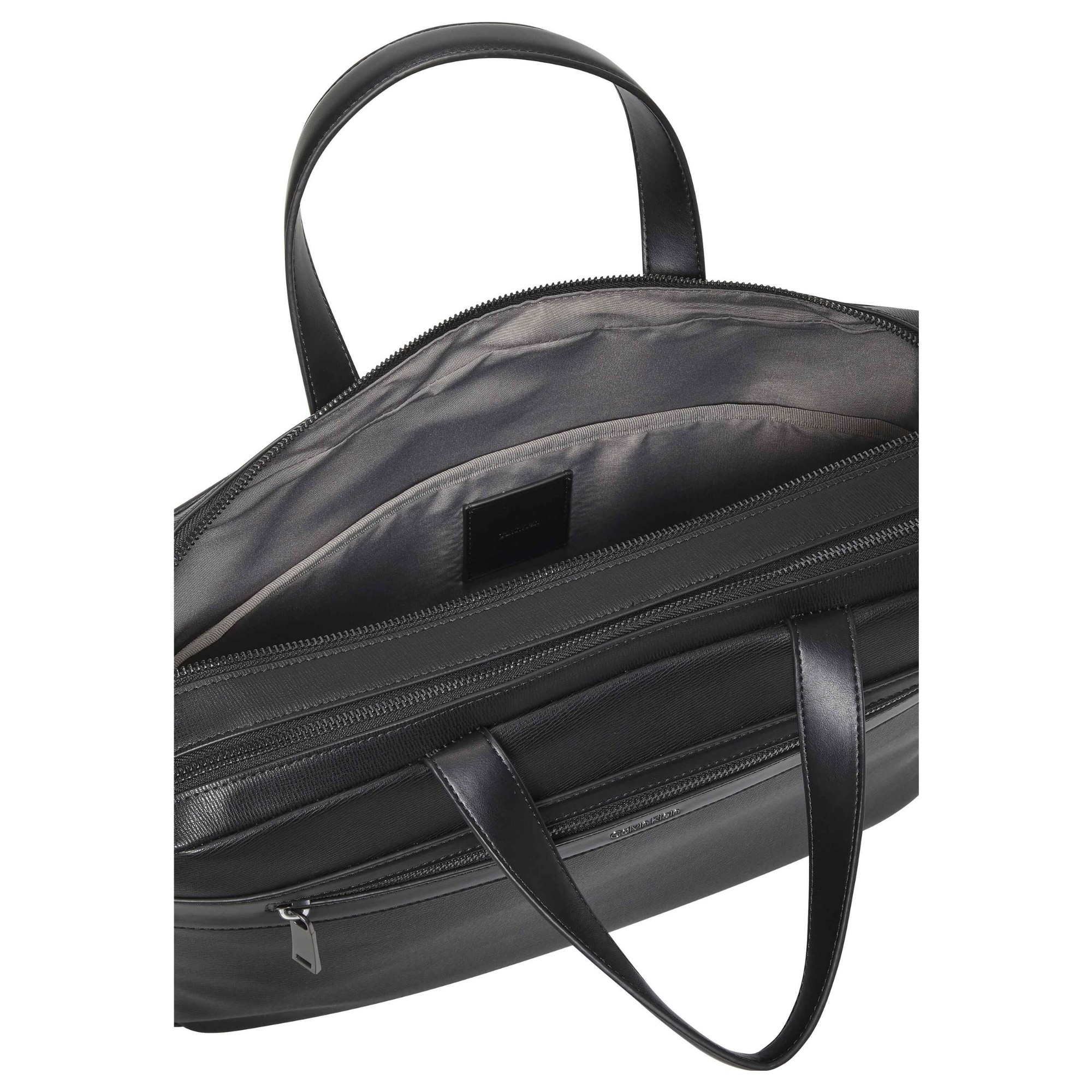 CALVIN KLEIN Dėklas kompiuteriui vyrams, Juoda, zip commuter bag 3