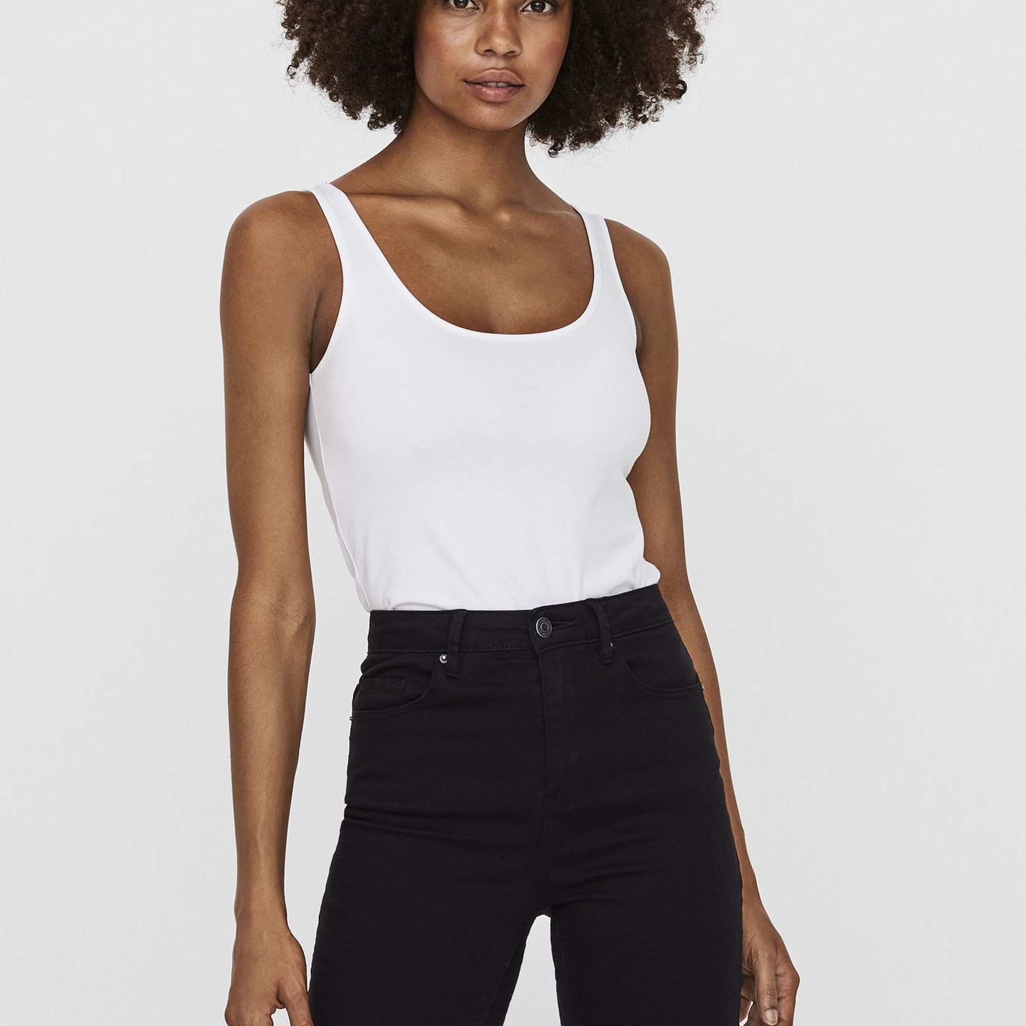 VERO MODA Marškinėliai moterims, Balta, VMMAXI MY SOFT LONG 2