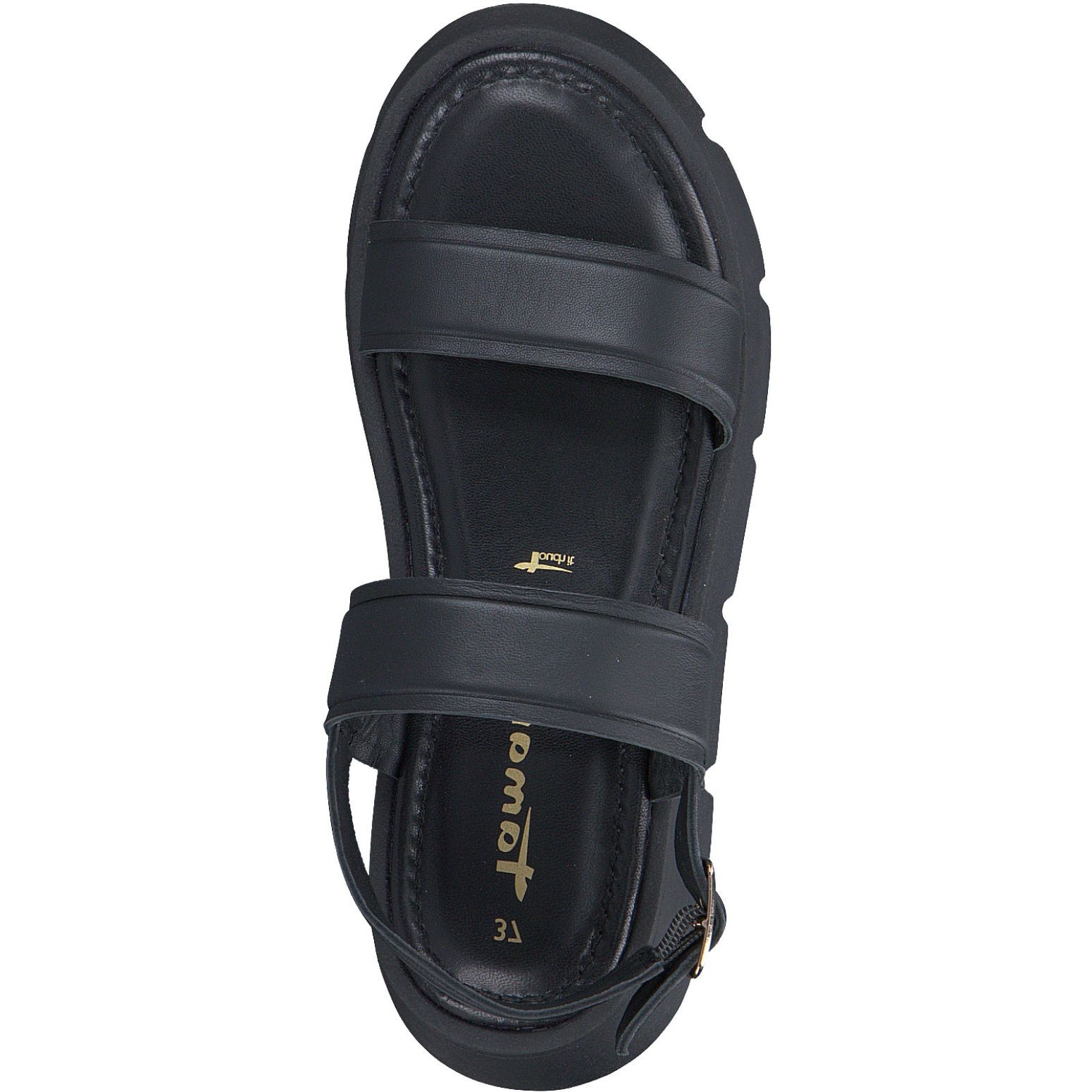 TAMARIS Basutės moterims, Juoda, SANDALS 5