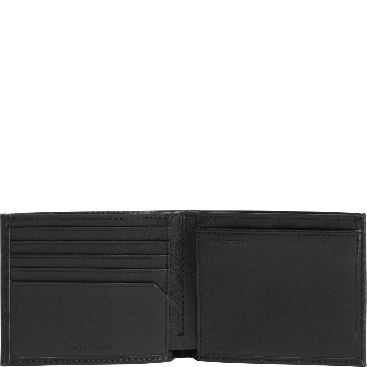 CALVIN KLEIN Piniginė vyrams, Juoda, Elevated 5cc coin wallets 2