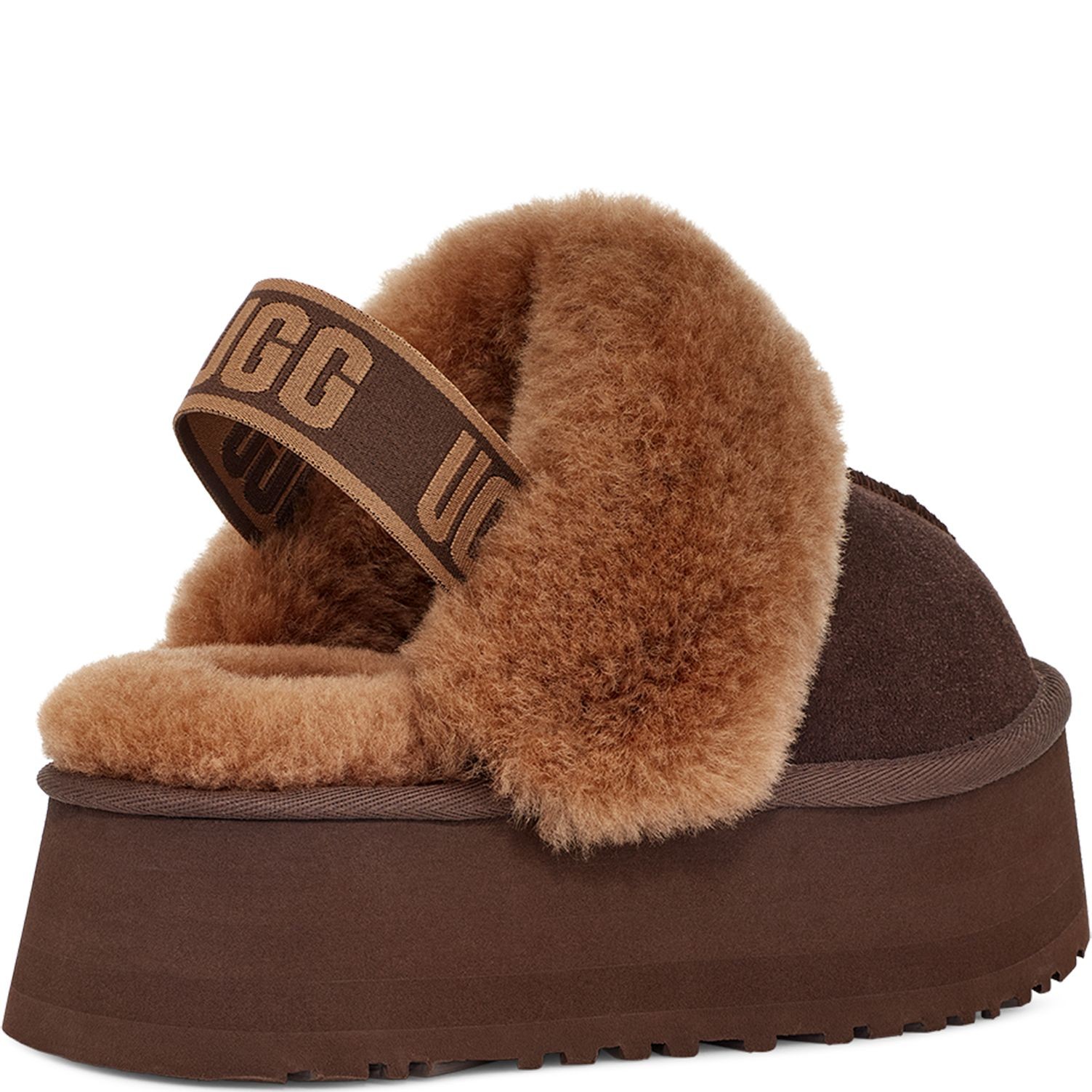 UGG Namų šlepetės moterims, Ruda, Funkette Indoor 4