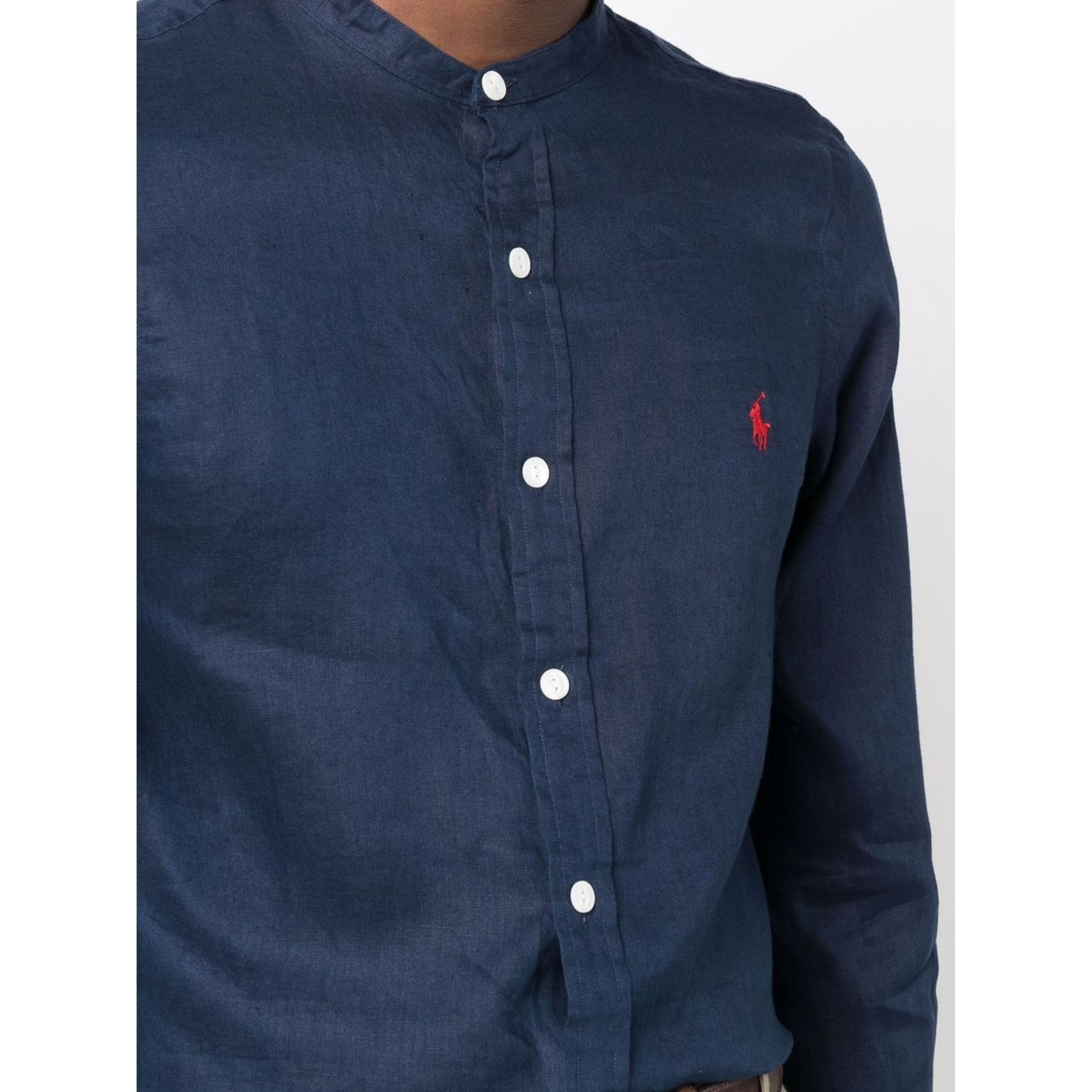 POLO RALPH LAUREN Marškiniai ilgomis rankovėmis vyrams, Mėlyna, Long sleeve sport shirt 4