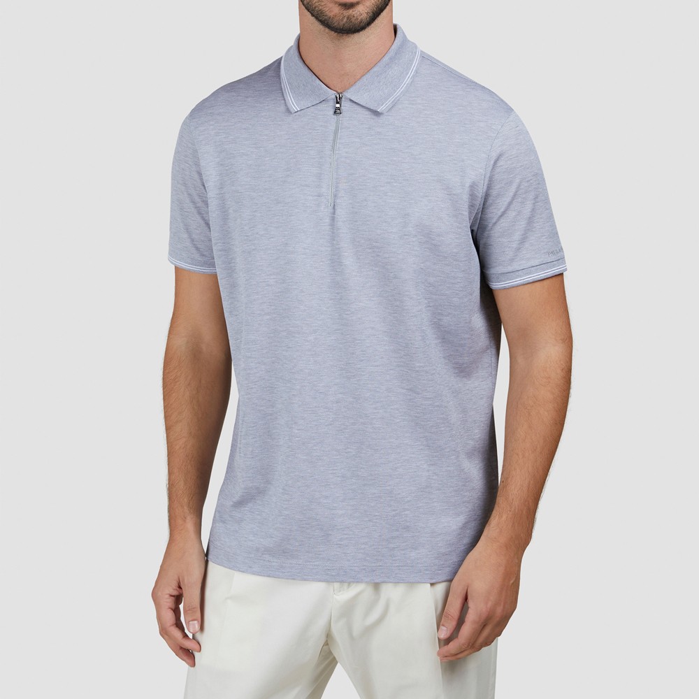 PAUL&SHARK Polo marškiniai trumpos rank. vyrams, Pilka, Short sleeve polo
