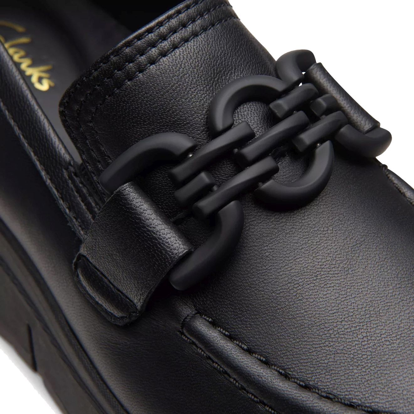 CLARKS Loaferiai moterims, Juoda, Loriini loafers 7