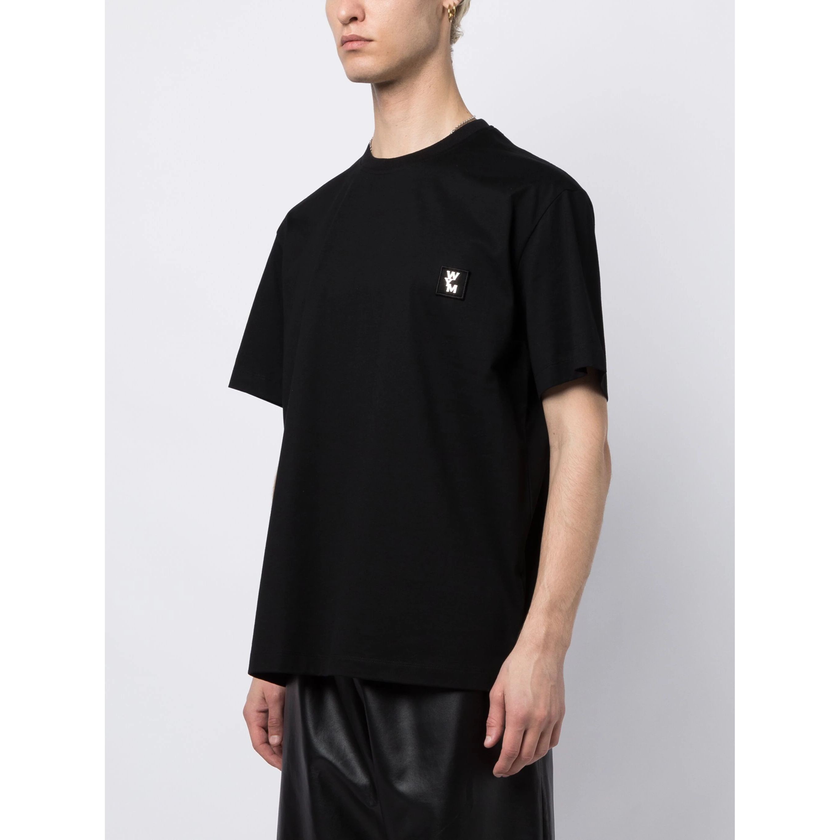 WOOYOUNGMI Marškinėliai trump. rankovėmis vyrams, Juoda, Mens t-shirt 3